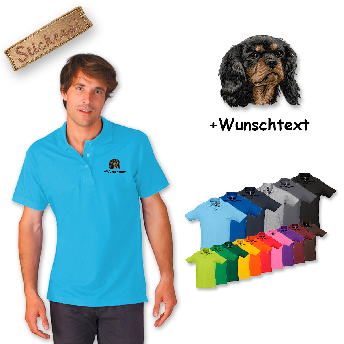 Poloshirt Cavalier King Charles Spaniel
