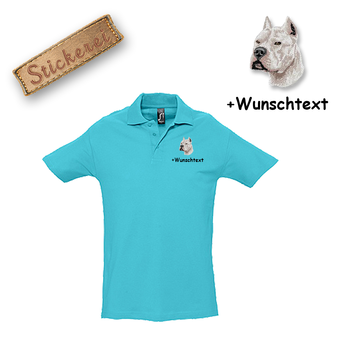 Poloshirt Pit Bull Terrier – Bild 2