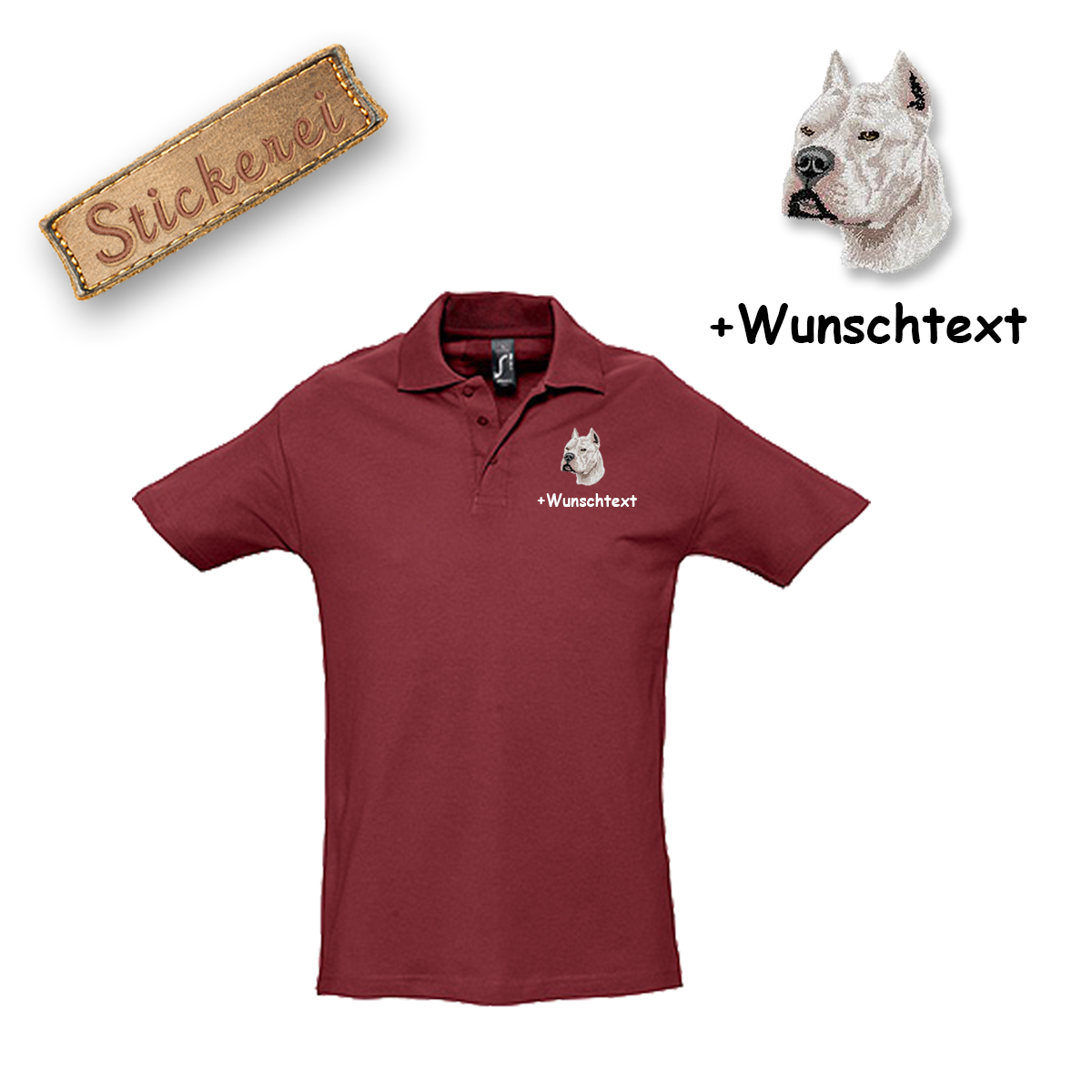 Poloshirt Pit Bull Terrier – Bild 3
