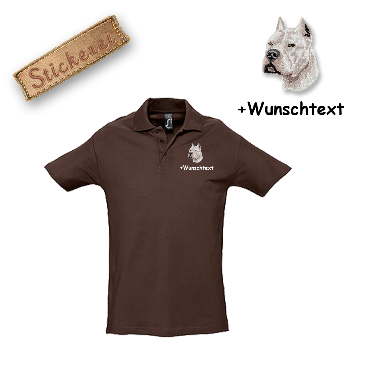 Poloshirt Pit Bull Terrier – Bild 4