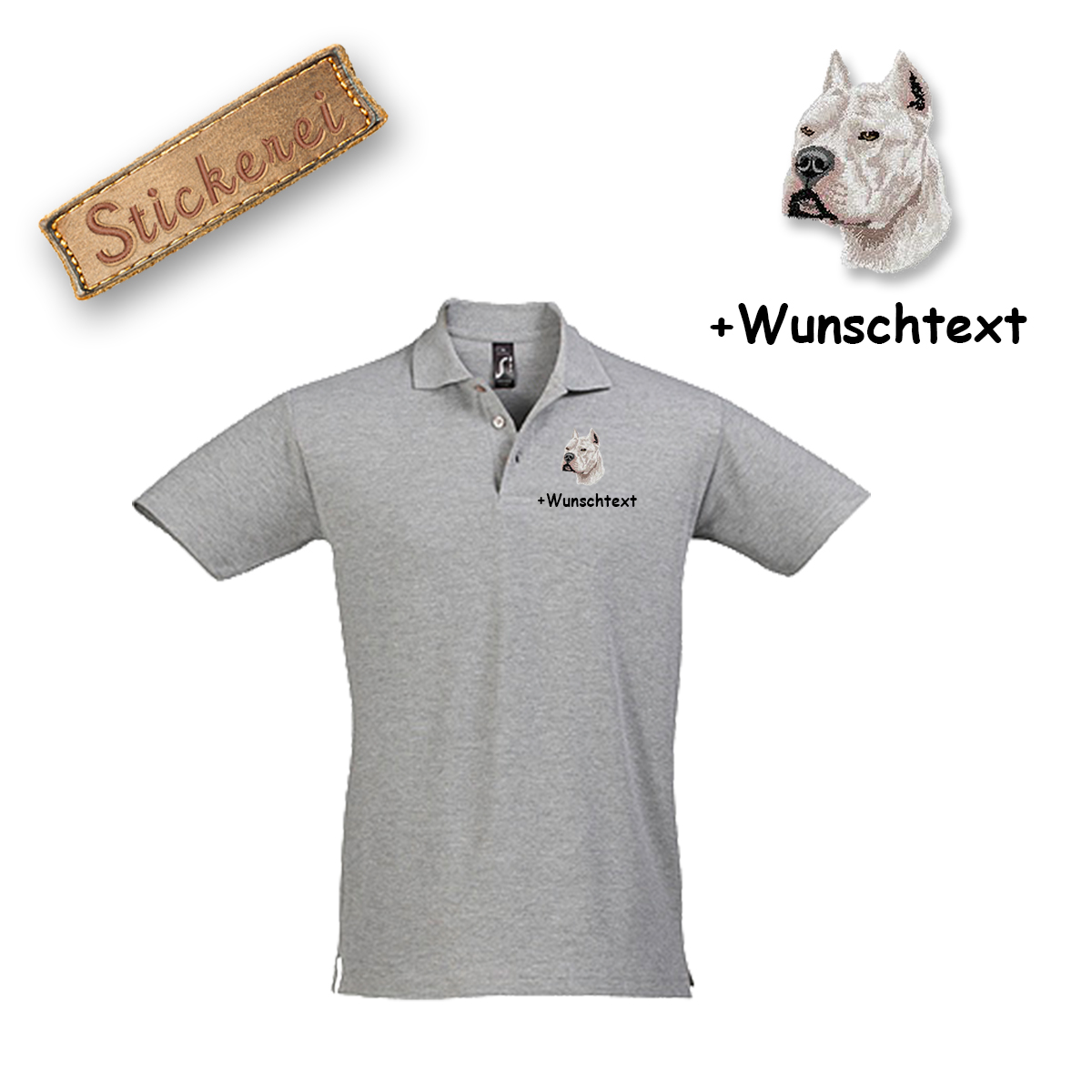 Poloshirt Pit Bull Terrier – Bild 6