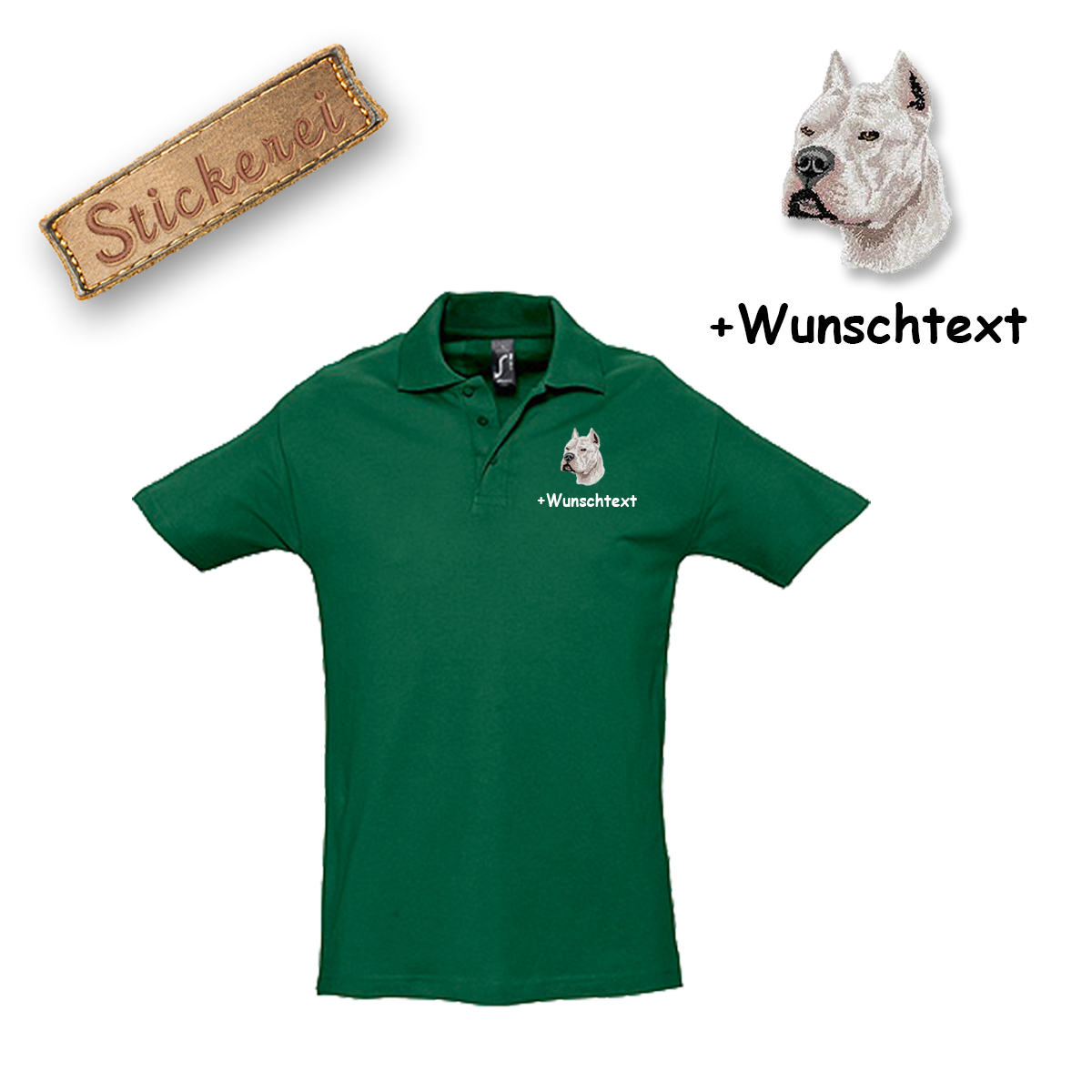 Poloshirt Pit Bull Terrier – Bild 7