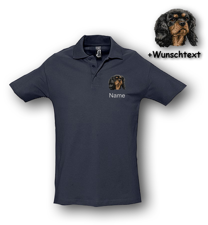 Poloshirt Cavalier King Charles Spaniel – Bild 7