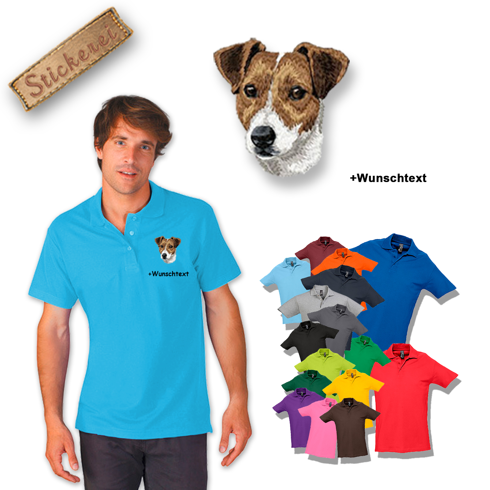 Poloshirt Jack Russell
