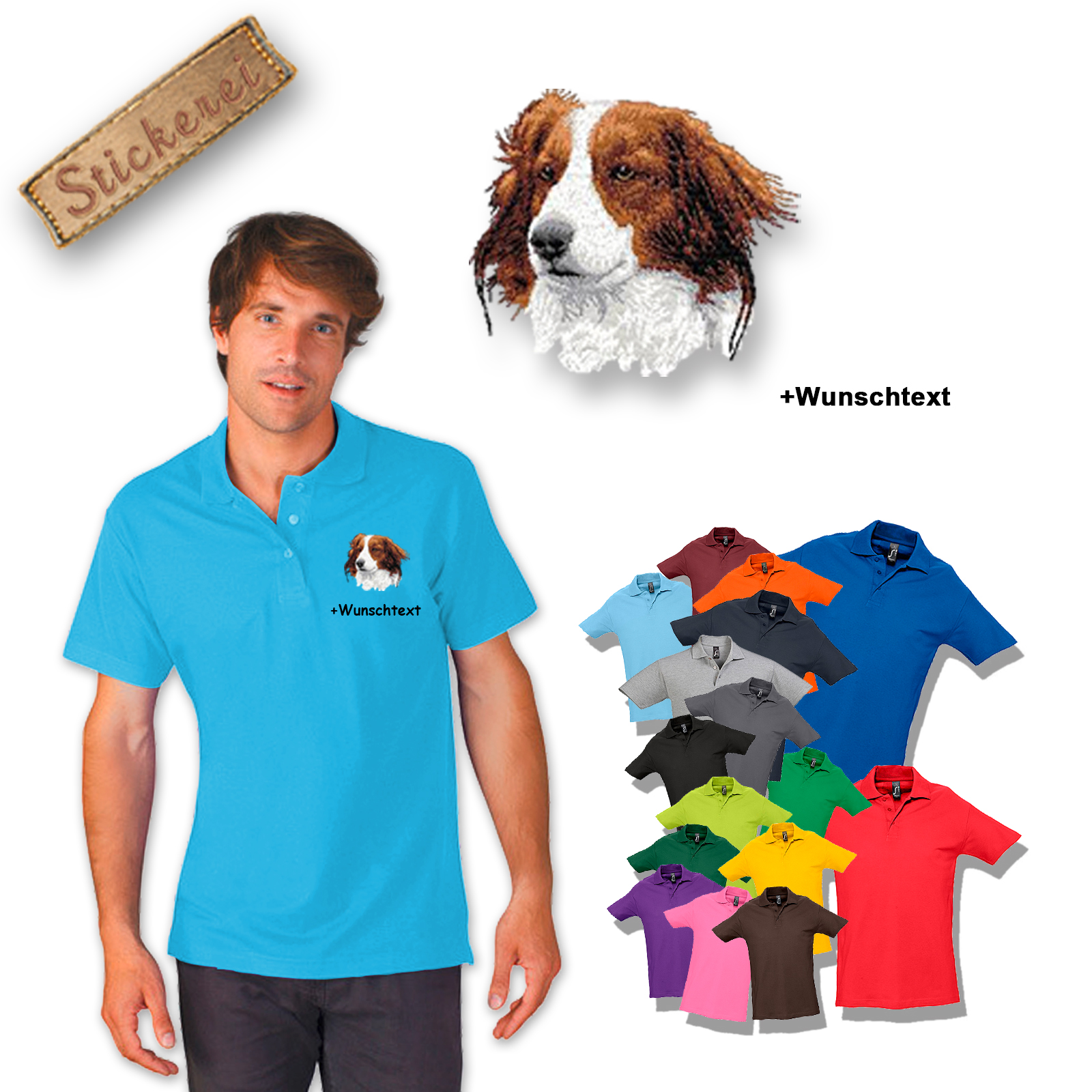 Poloshirt Kooikerhondje