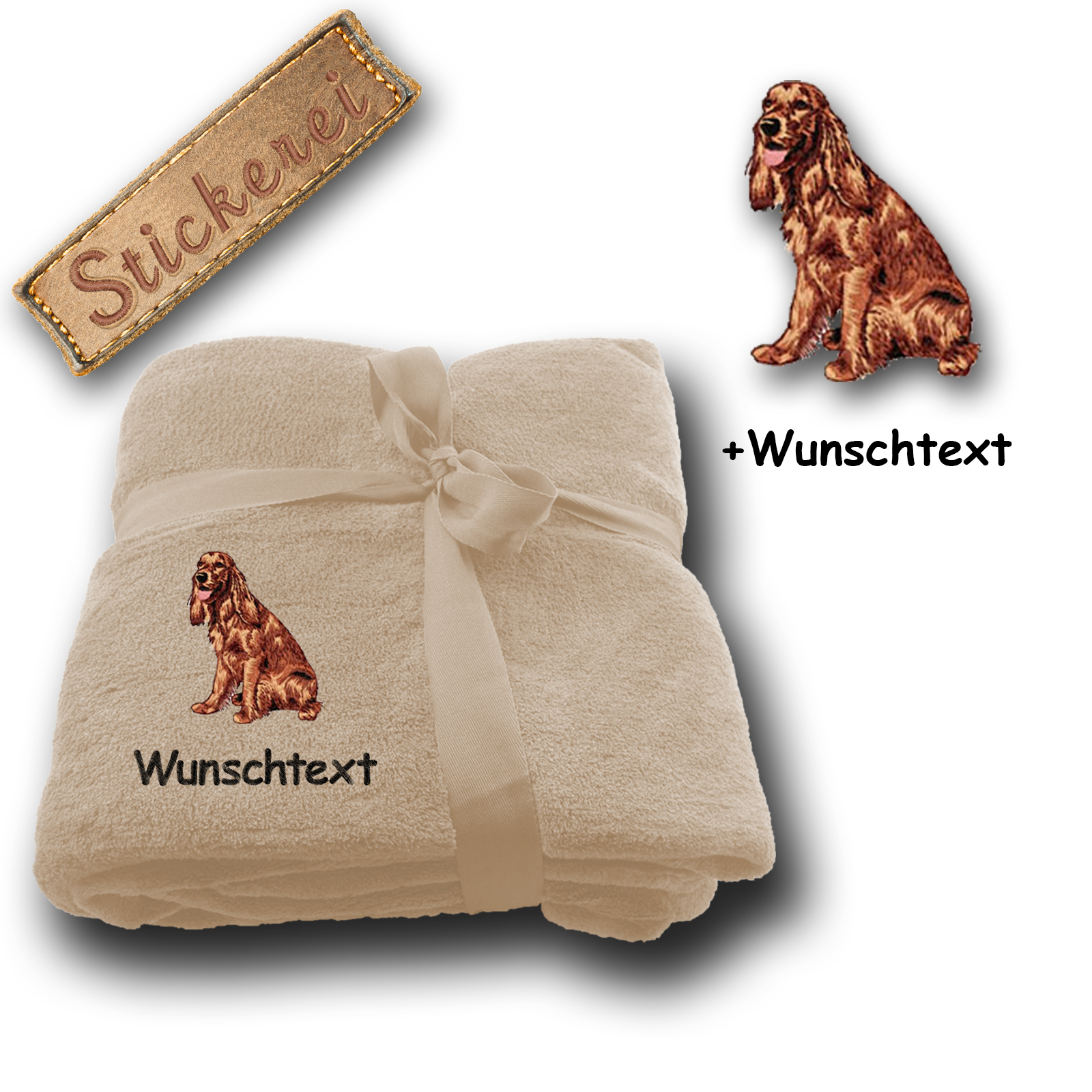 Decke Irish Red Setter – Bild 2