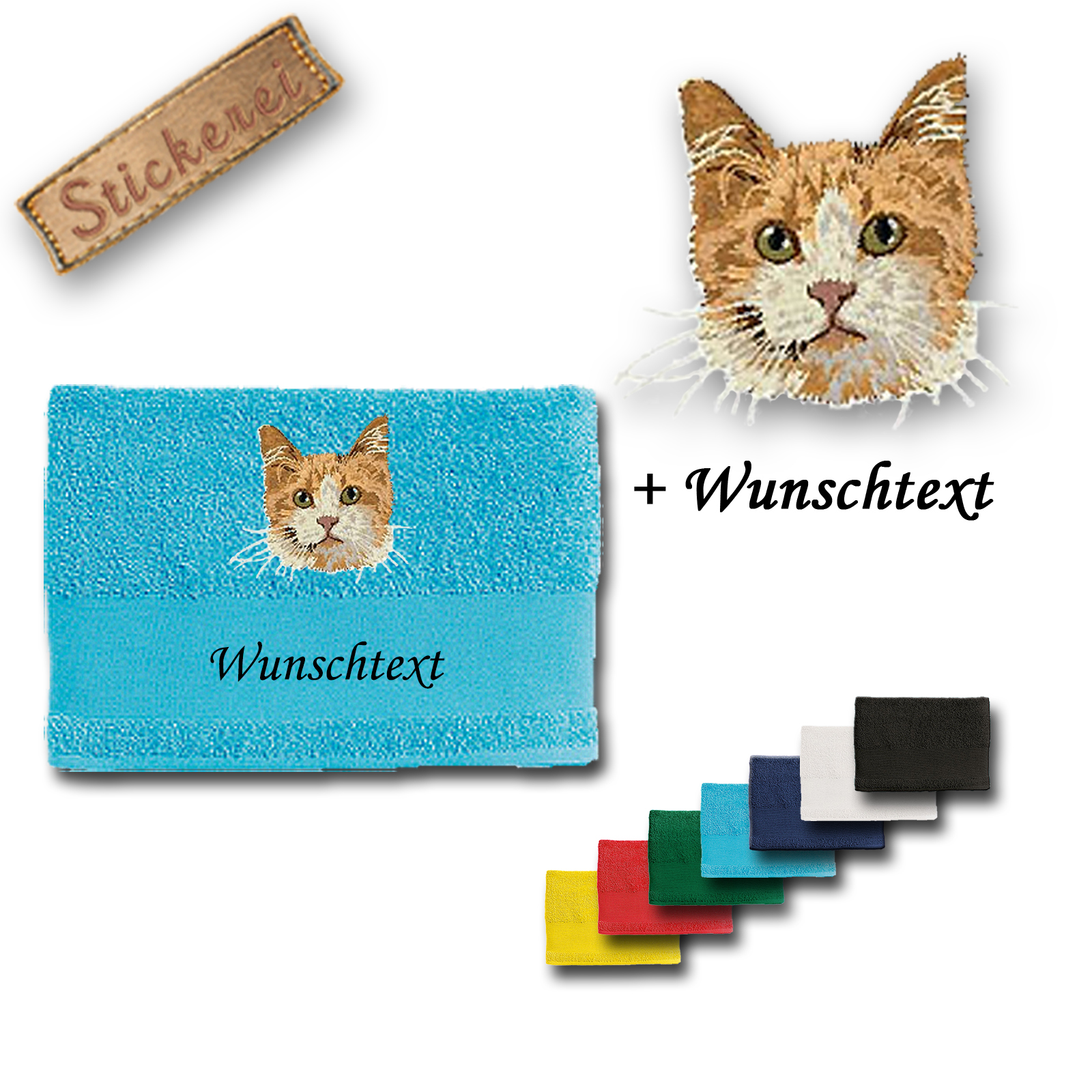 Handtuch Katze