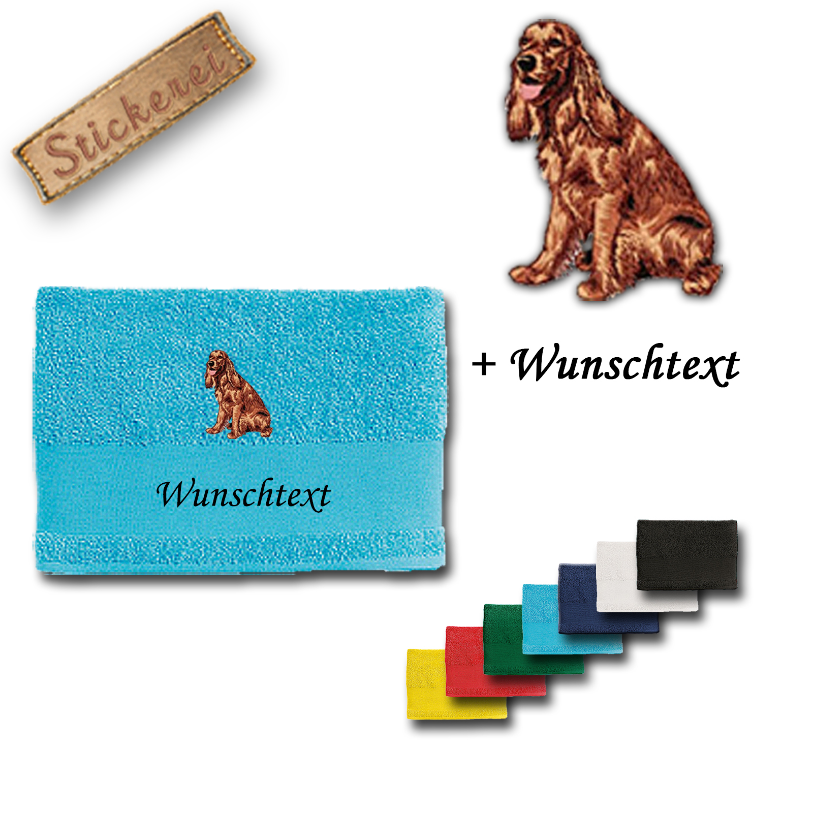 Handtuch Irish Red Setter