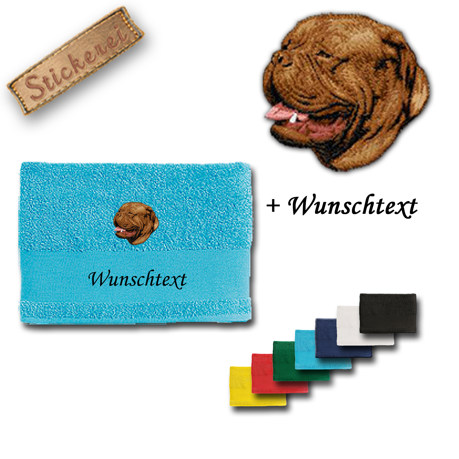 Handtuch Bordeauxdogge