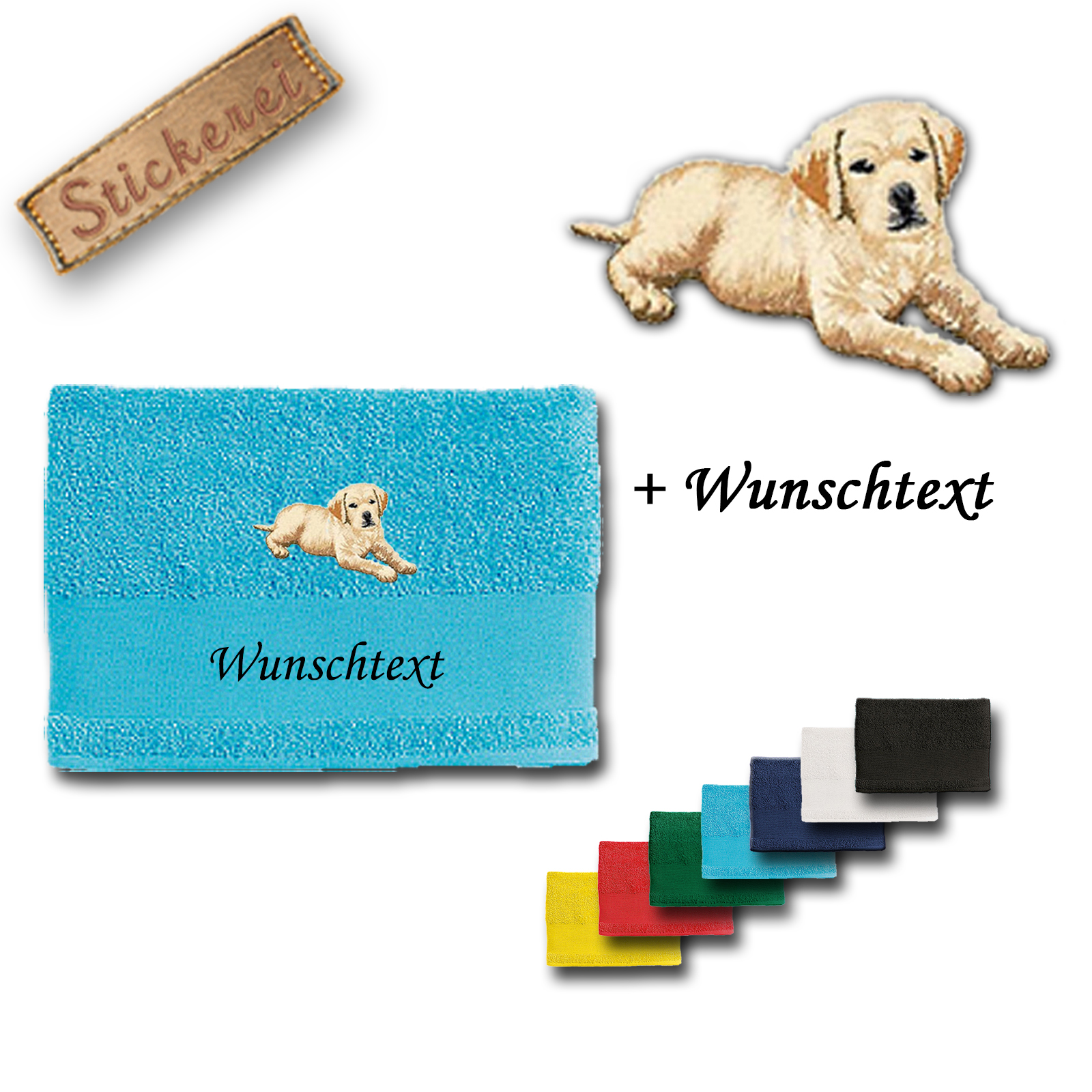 Handtuch Labrador Welpe