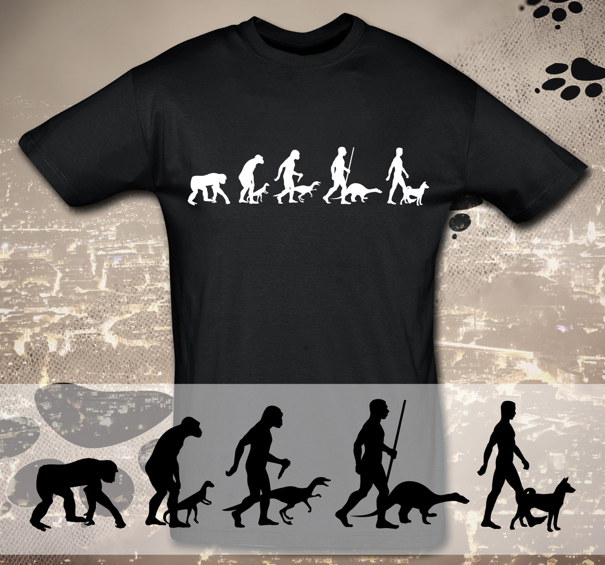 T-Shirt Evolution Basenji