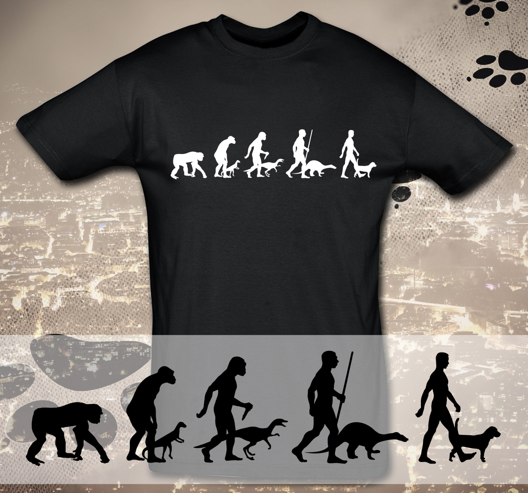 T-Shirt Evolution Beagle