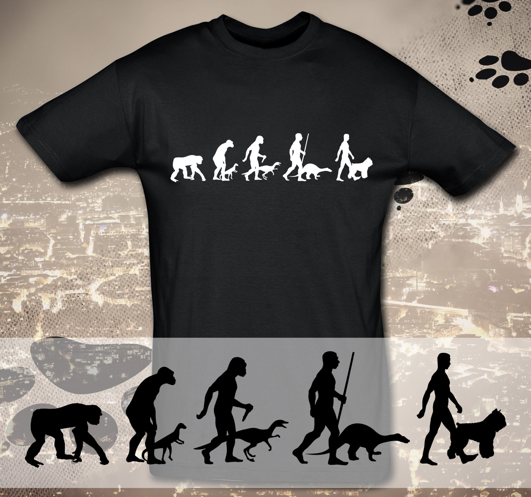 T-Shirt Evolution Bouvier des Flandres