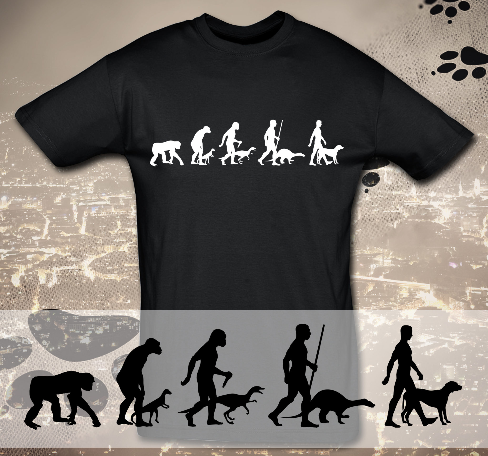 T-Shirt Evolution Dalmatiner