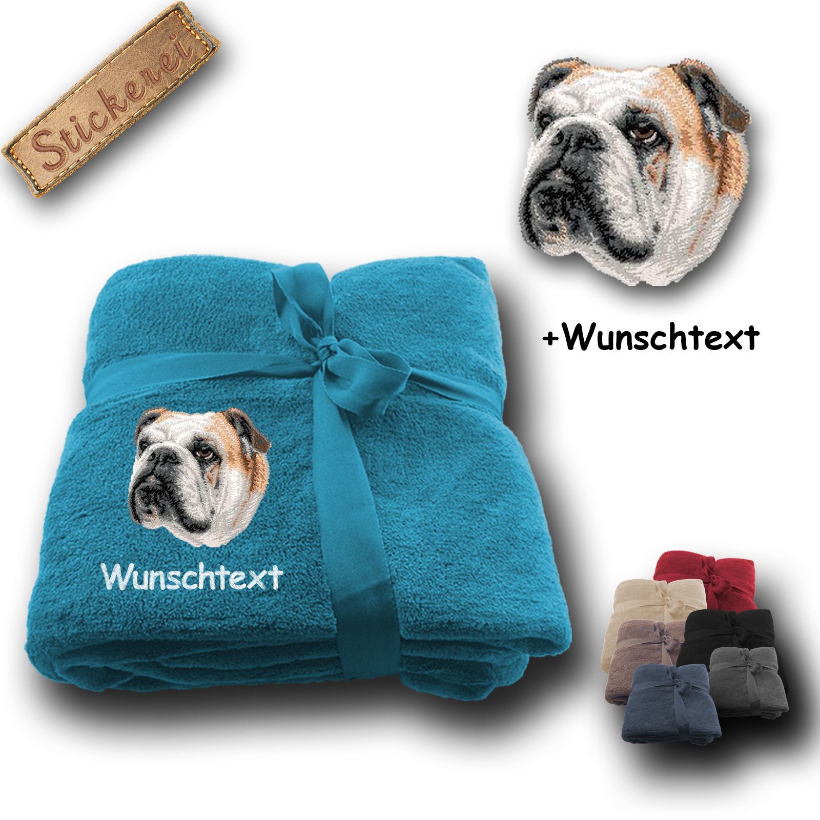 Decke Englische Bulldogge