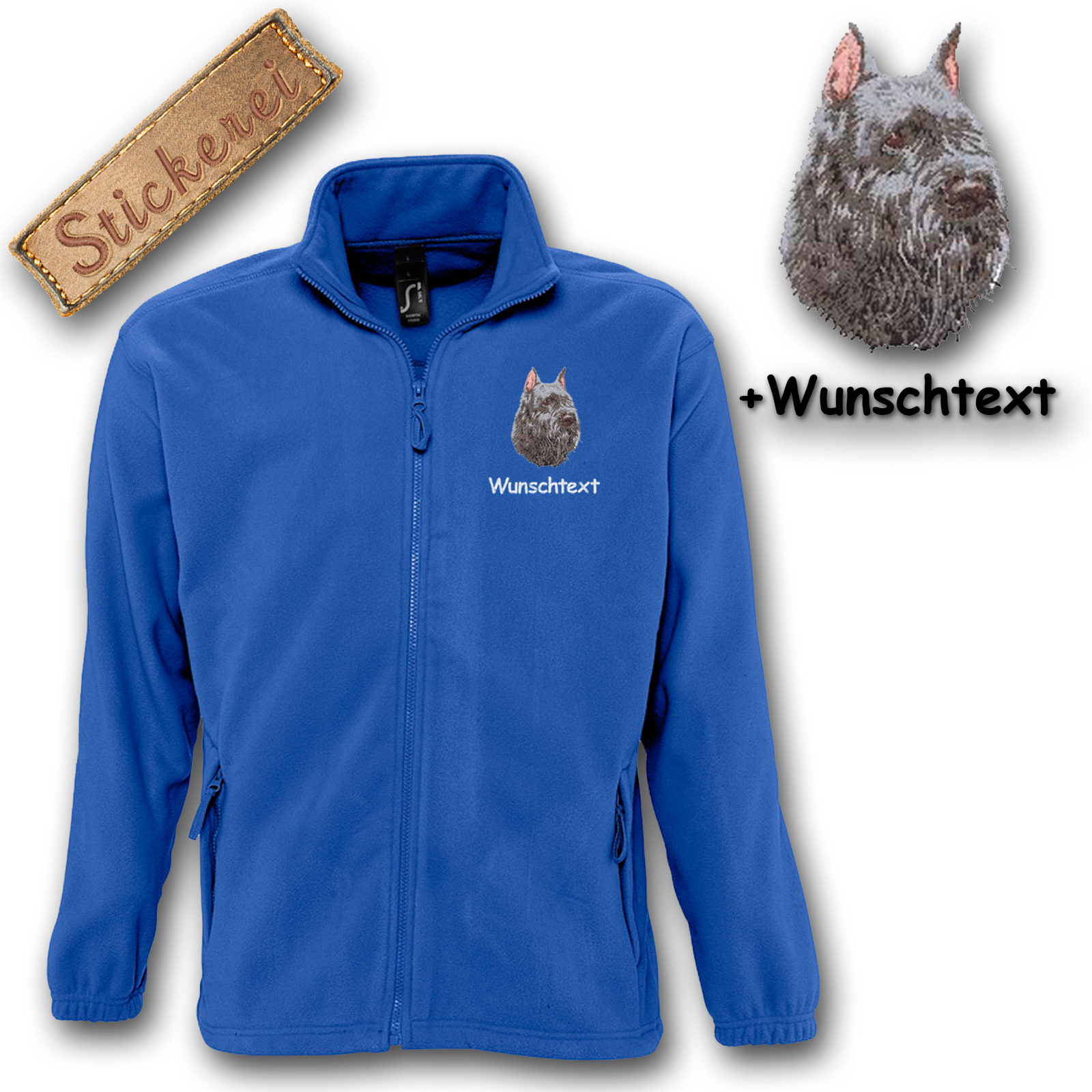 Fleecejacke Bouvier des Flandres – Bild 3