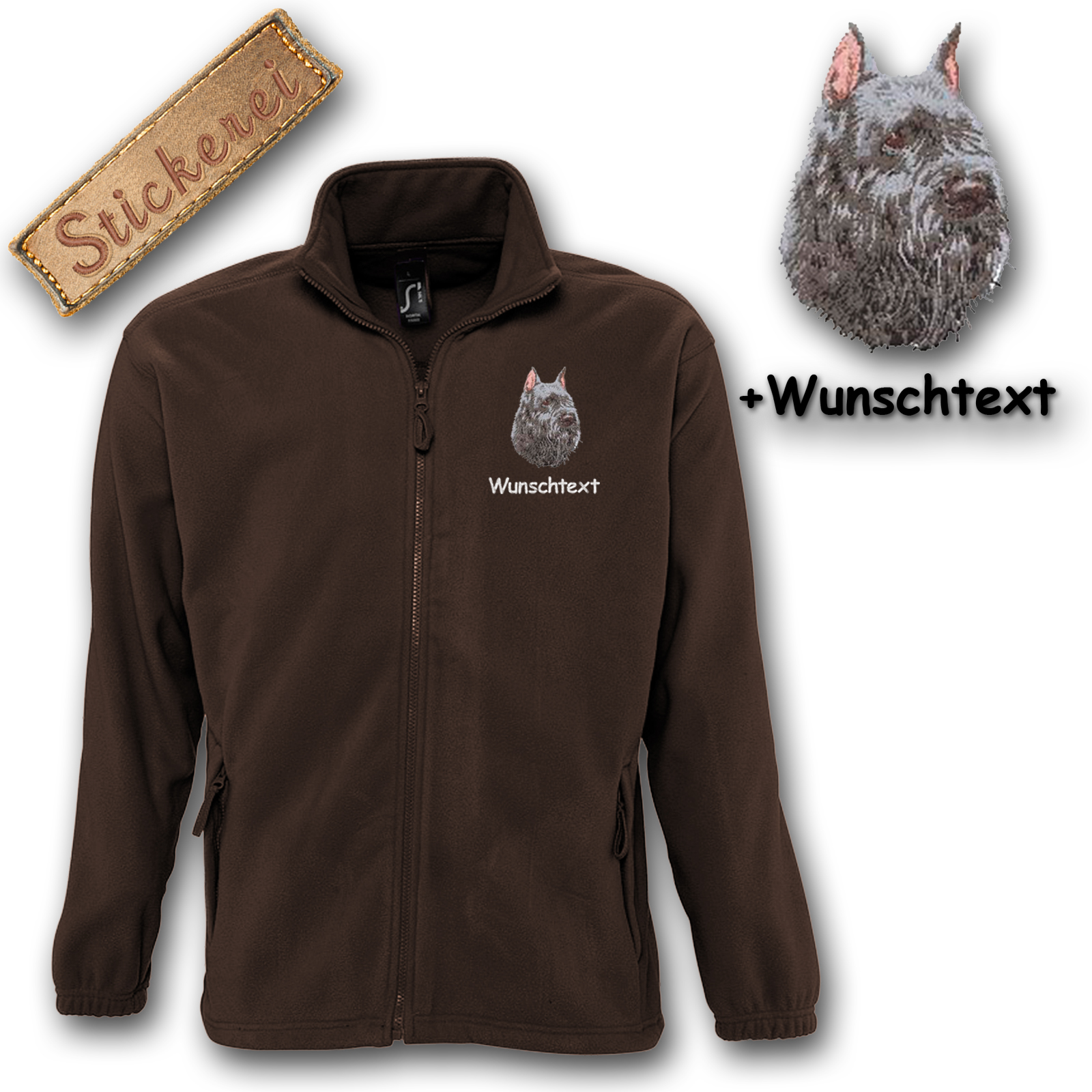 Fleecejacke Bouvier des Flandres – Bild 9