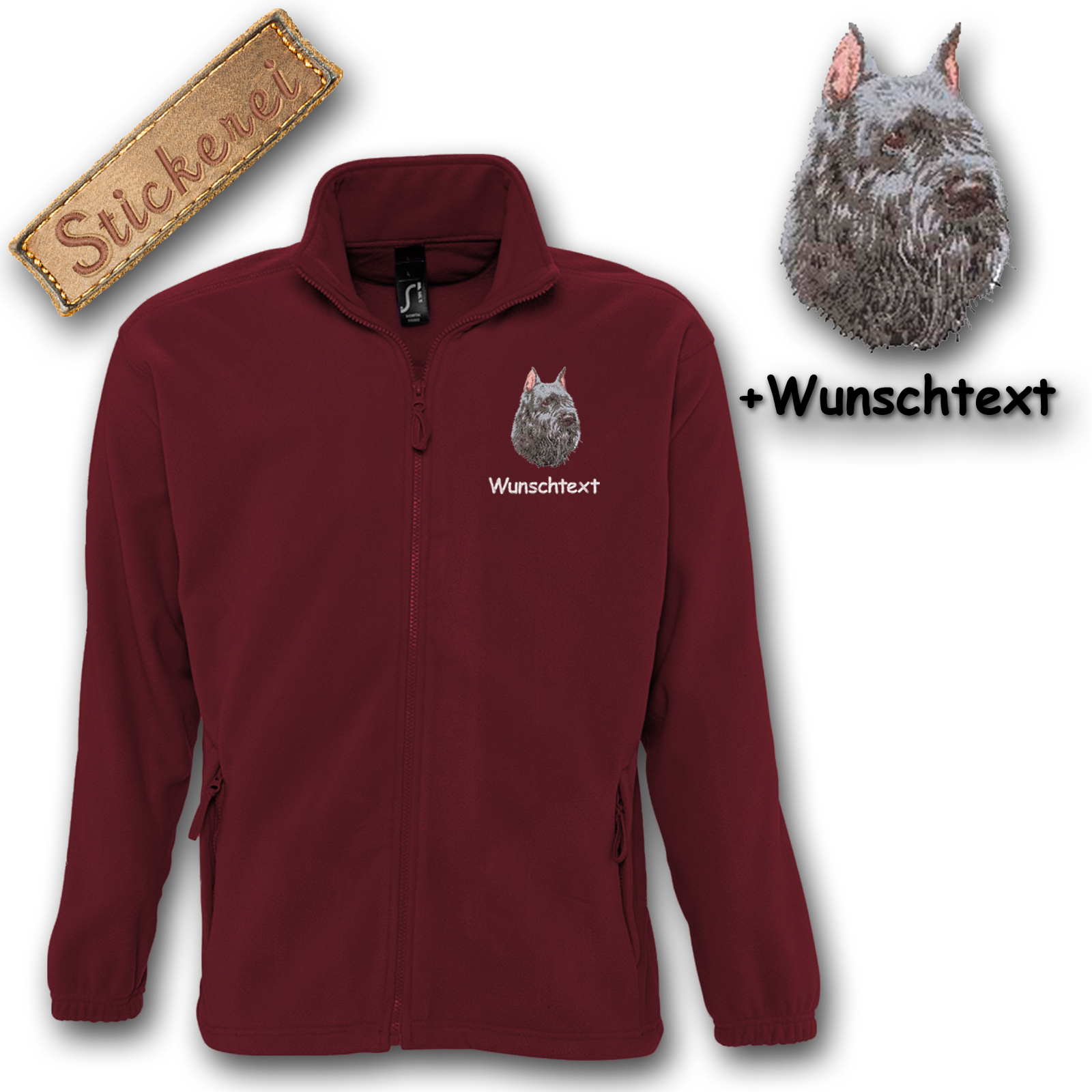 Fleecejacke Bouvier des Flandres – Bild 8