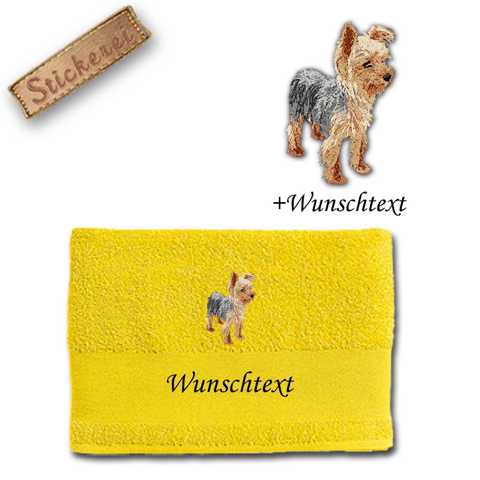 Handtuch Yorkshire Terrier – Bild 3