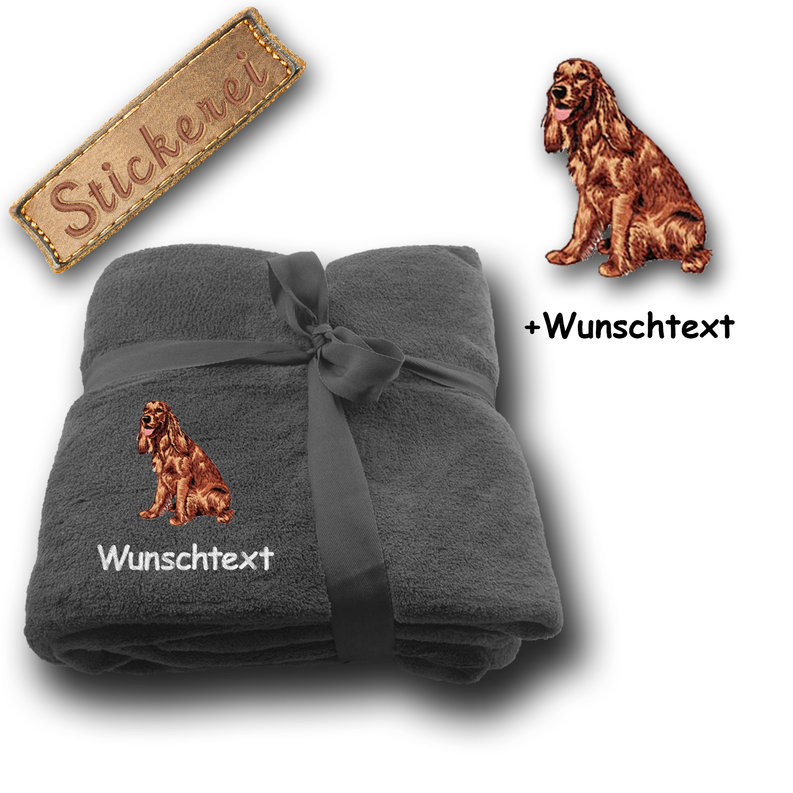 Decke Irish Red Setter – Bild 6