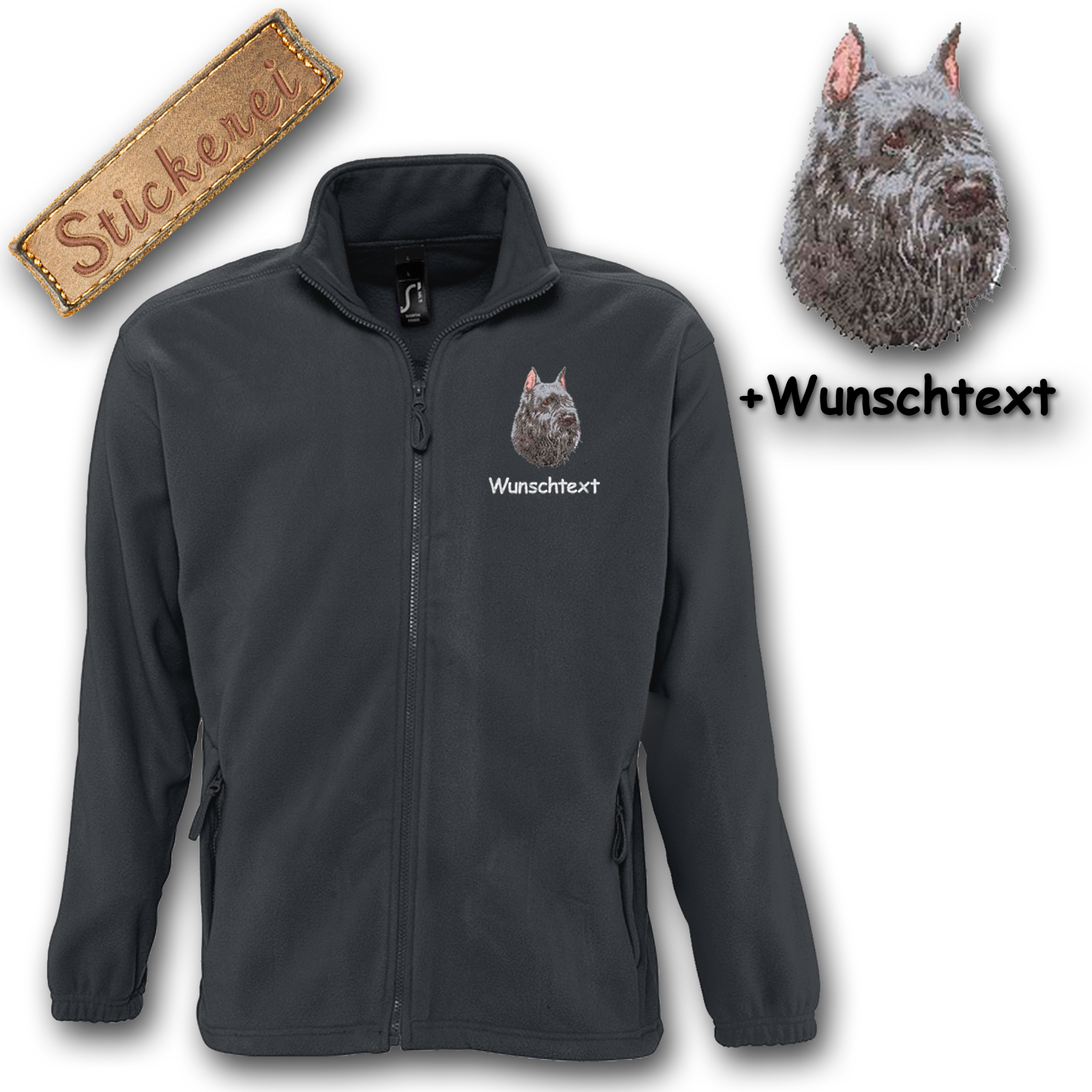 Fleecejacke Bouvier des Flandres – Bild 7
