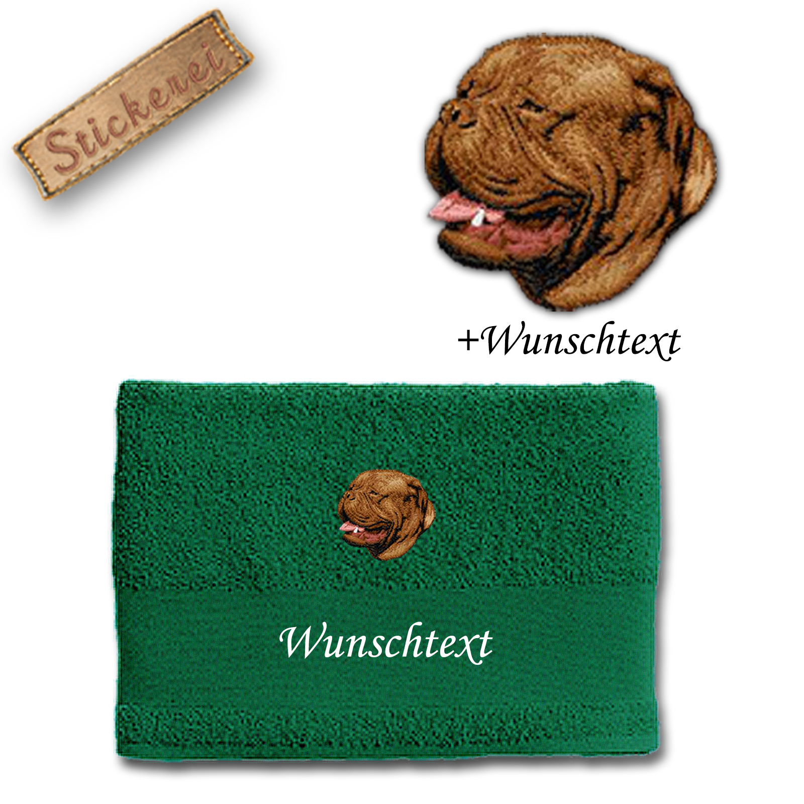 Handtuch Bordeauxdogge – Bild 6