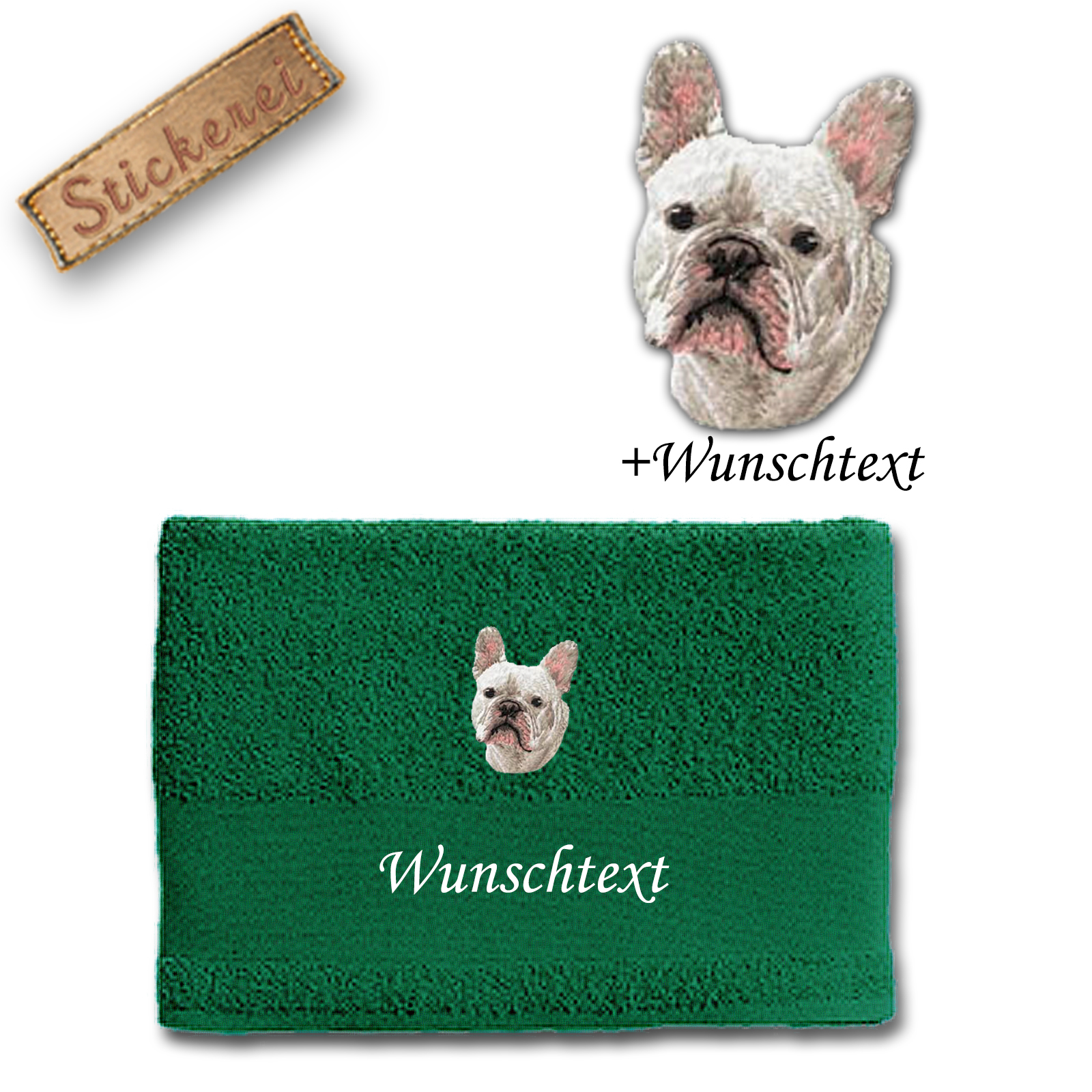 Handtuch Französische Bulldogge – Bild 4