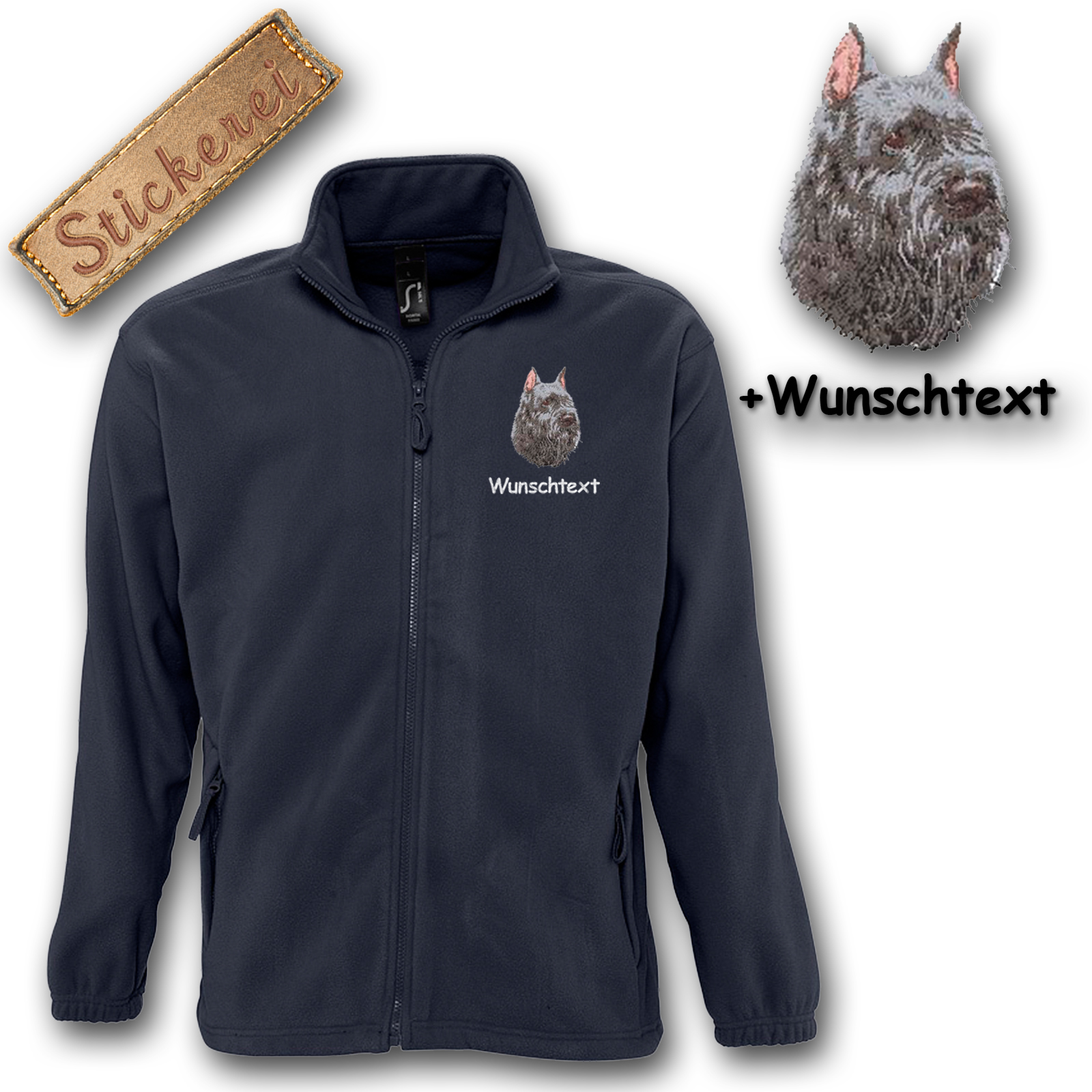 Fleecejacke Bouvier des Flandres – Bild 6