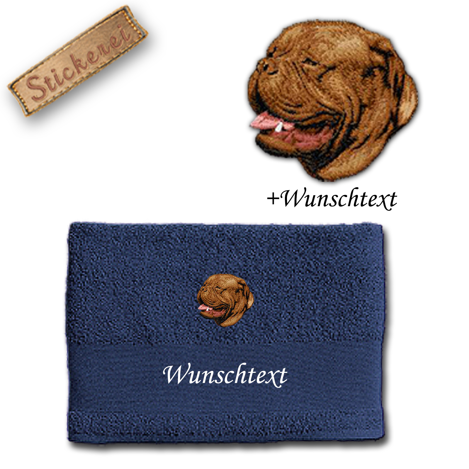 Handtuch Bordeauxdogge – Bild 5