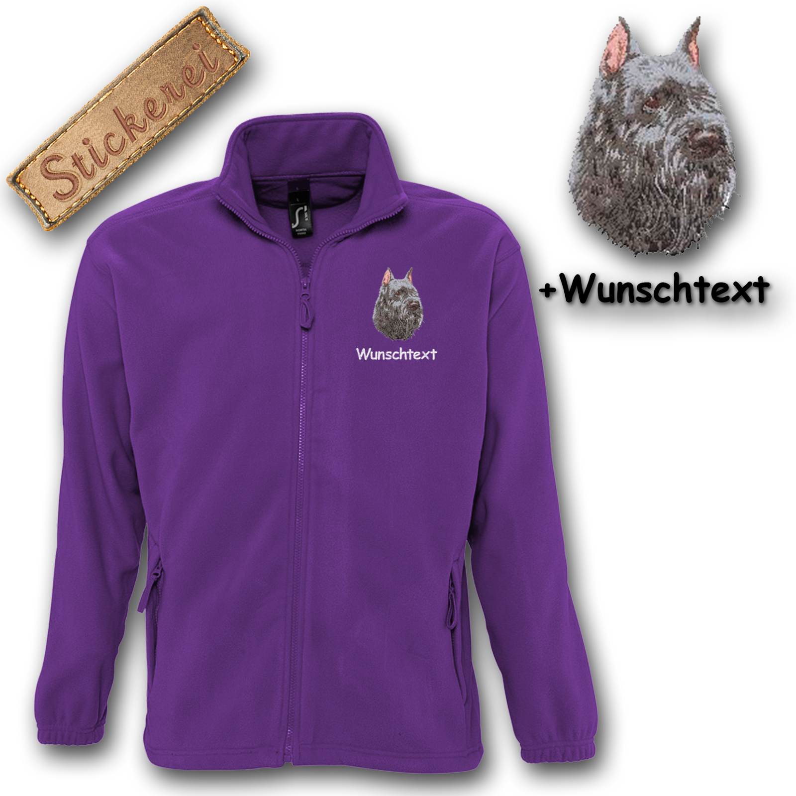 Fleecejacke Bouvier des Flandres – Bild 5