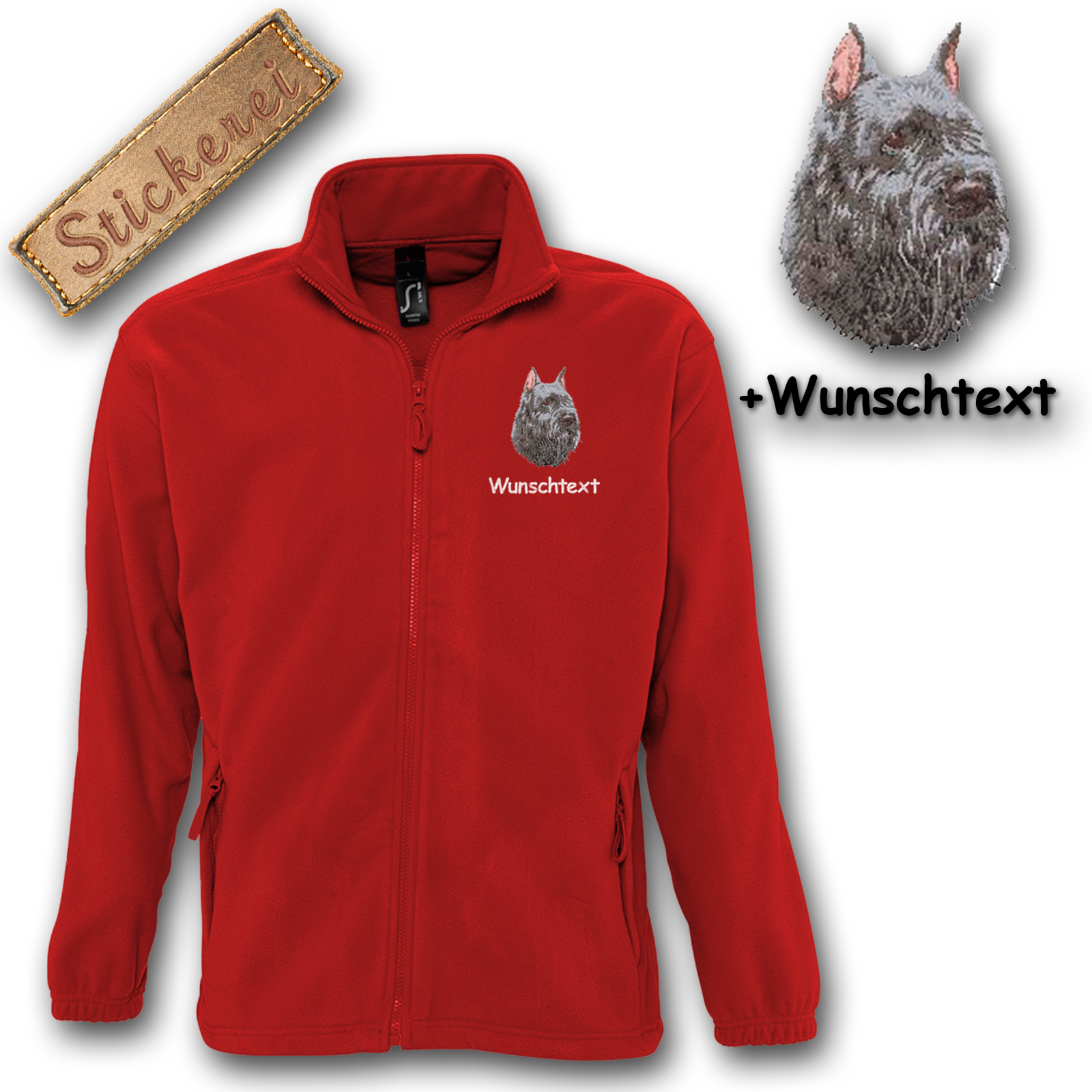 Fleecejacke Bouvier des Flandres – Bild 4