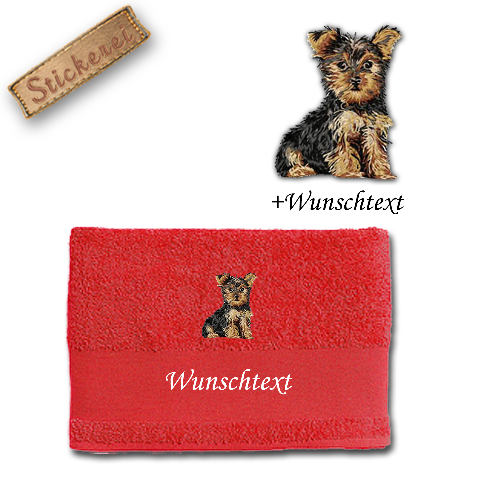 Handtuch Yorkshire Terrier – Bild 5