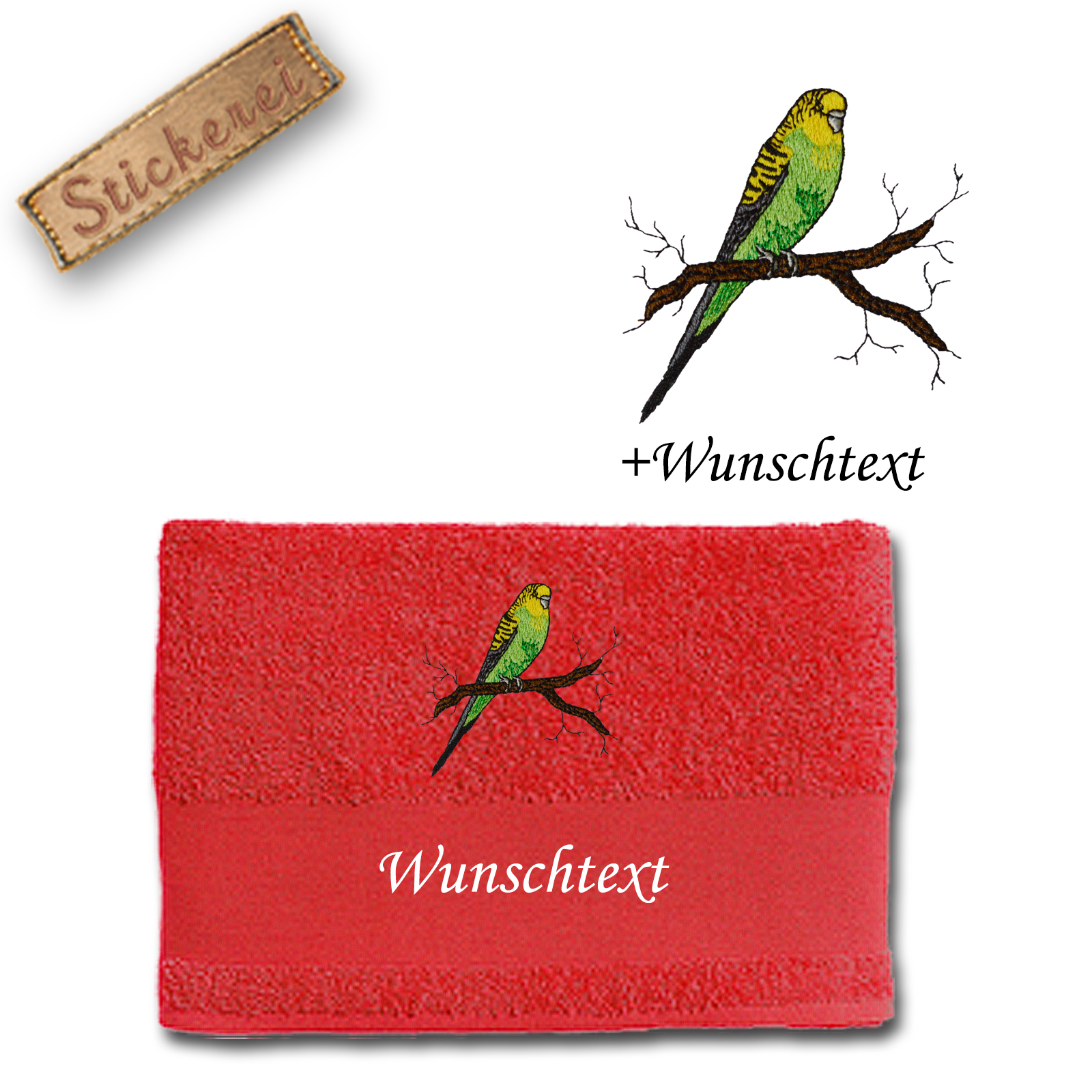 Handtuch Wellensittich Abc Tiershop
