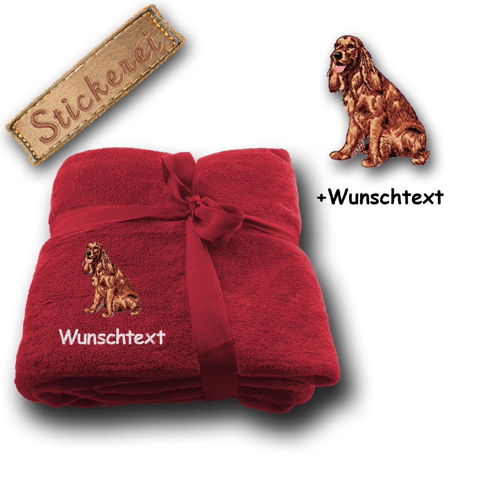 Decke Irish Red Setter – Bild 4