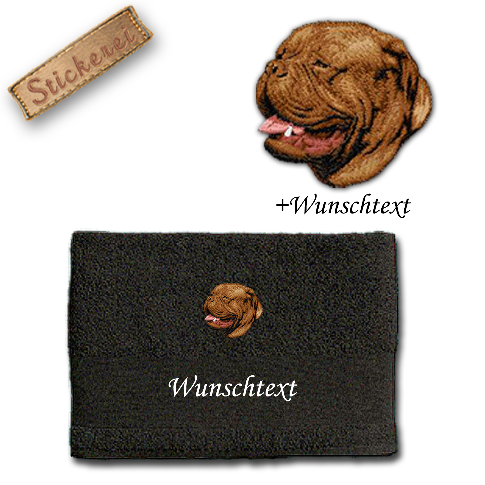 Handtuch Bordeauxdogge – Bild 3