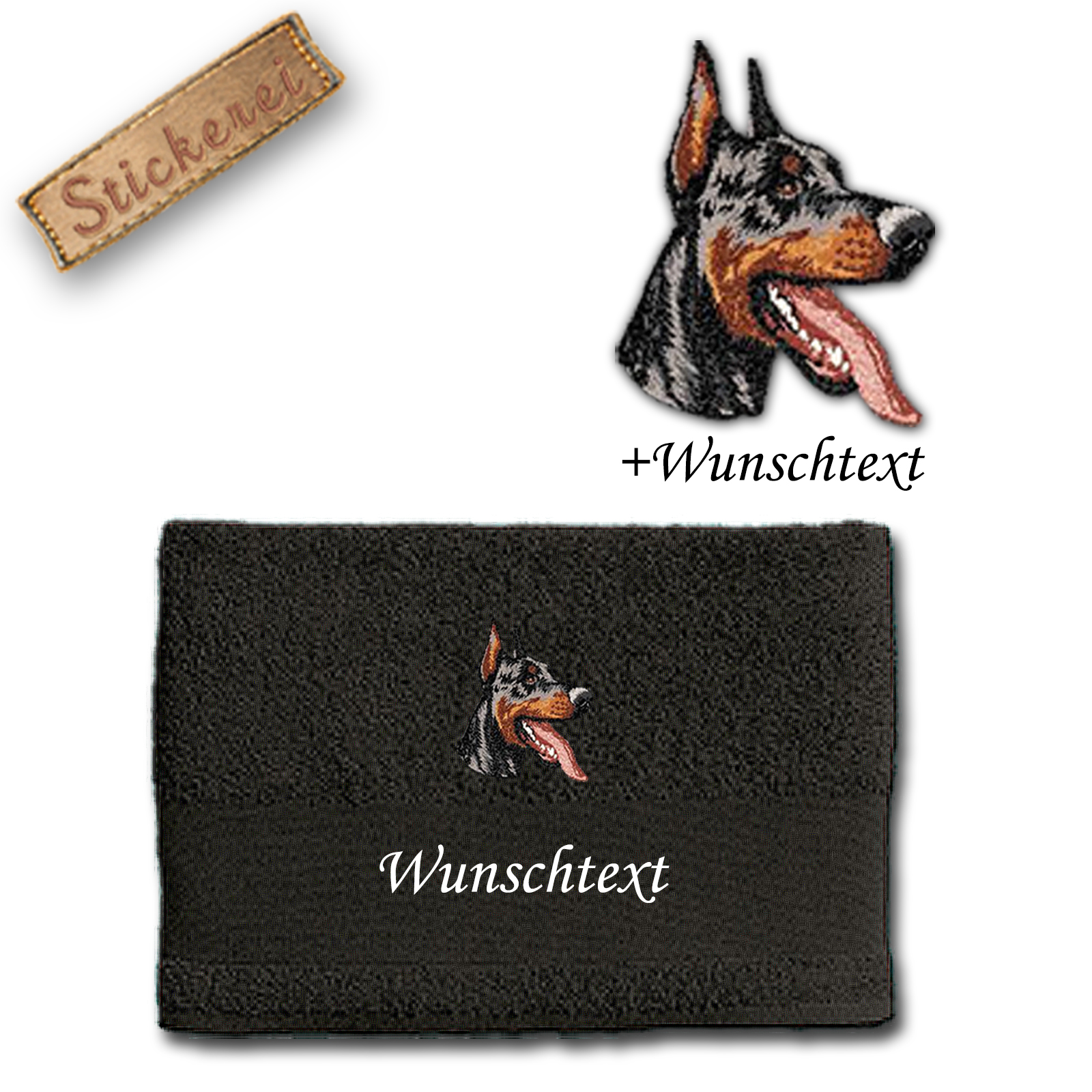 Handtuch Dobermann – Bild 3