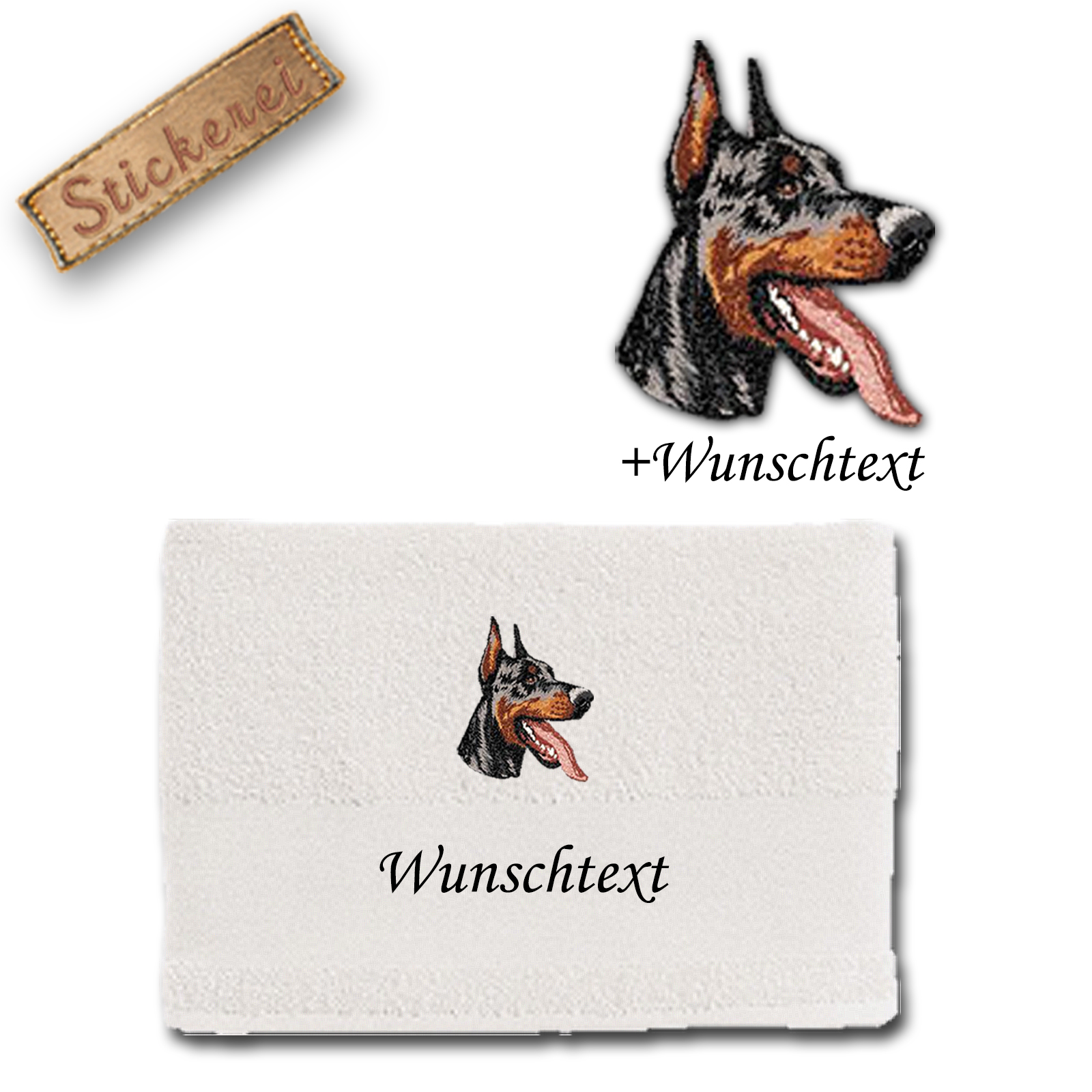 Handtuch Dobermann – Bild 2