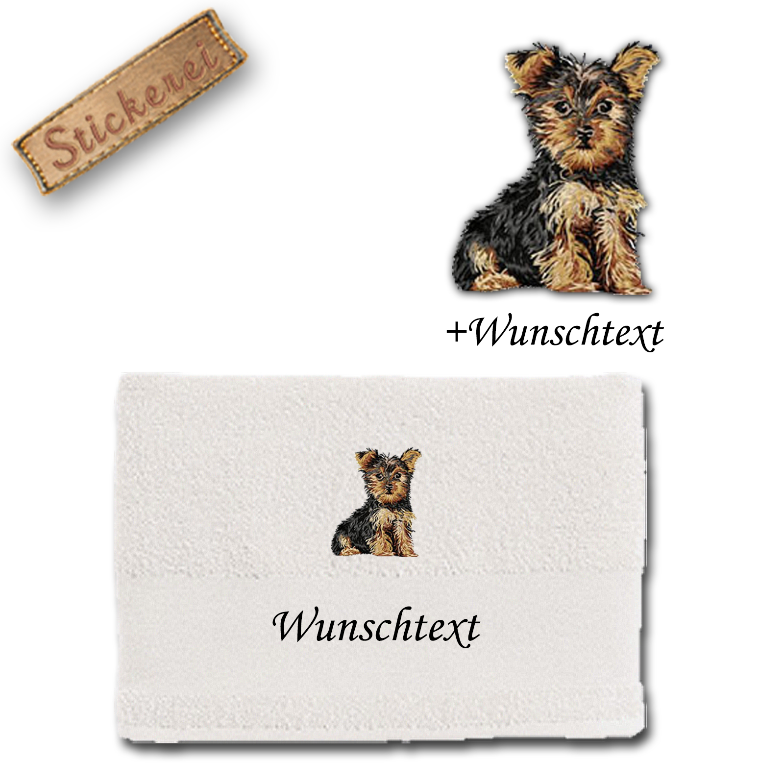 Handtuch Yorkshire Terrier – Bild 3