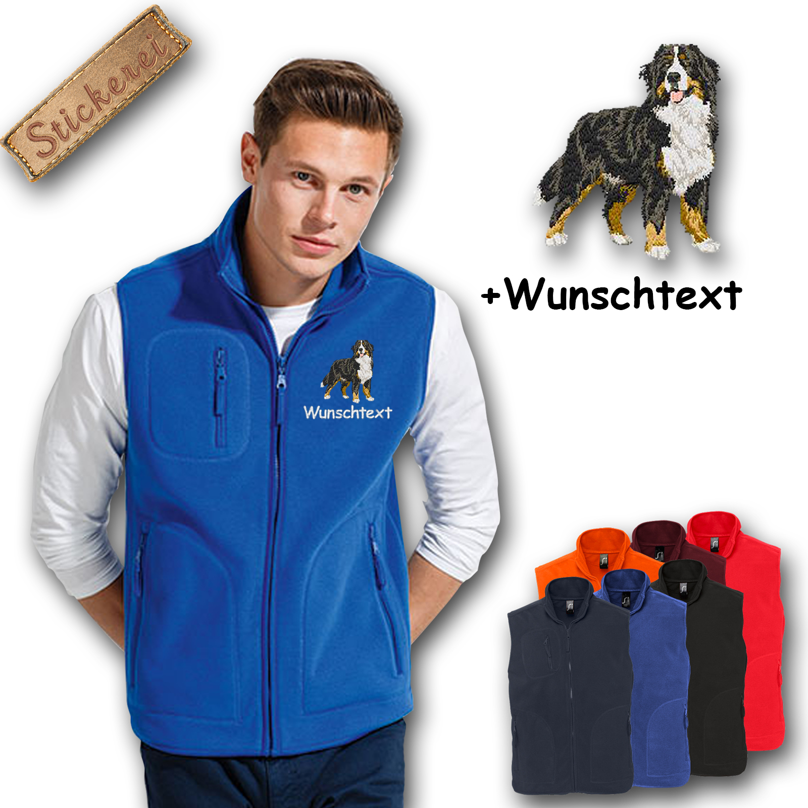Fleeceweste Berner Sennenhund