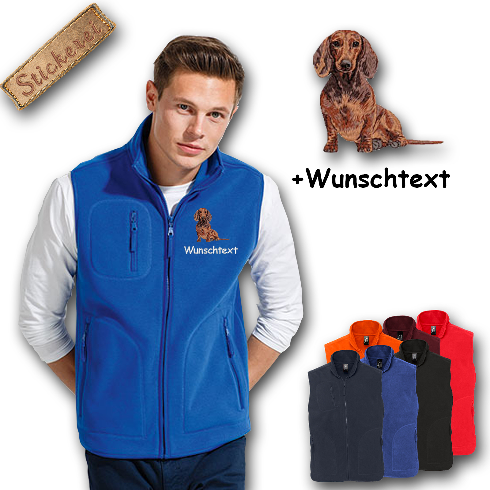 Fleeceweste Dackel