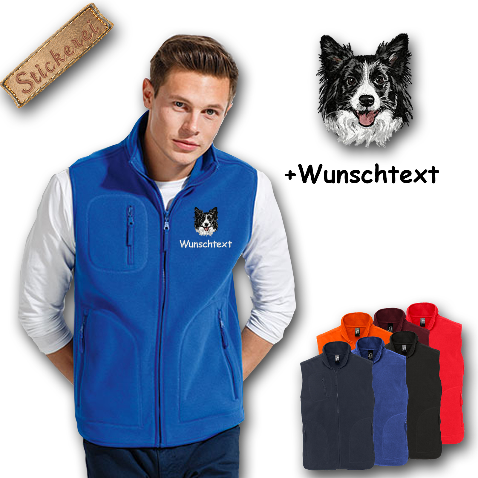 Fleeceweste Border Collie