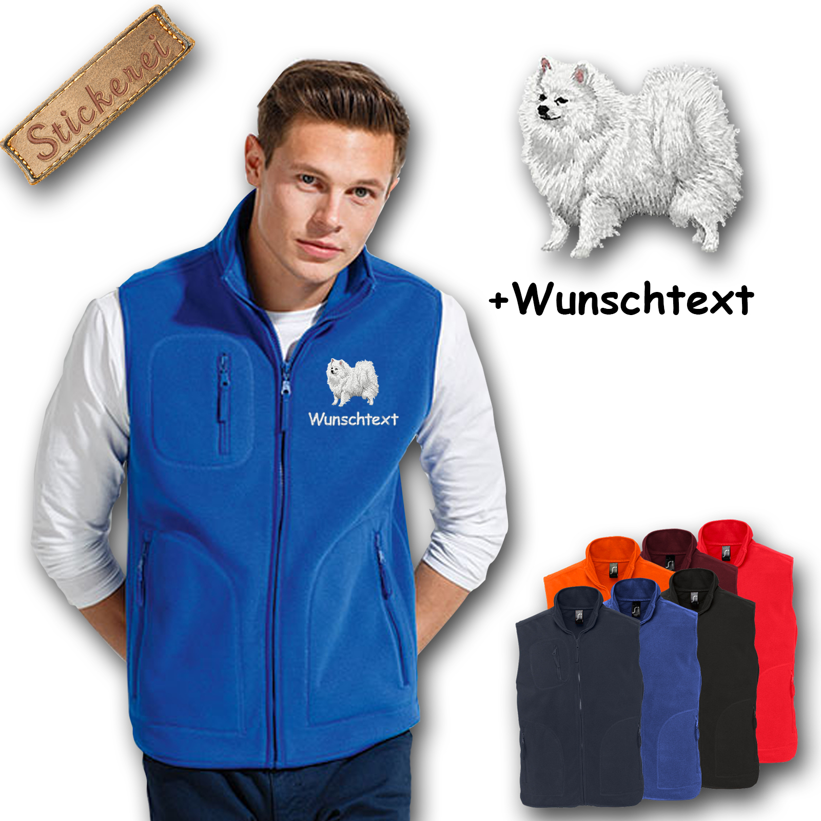 Fleeceweste Spitz