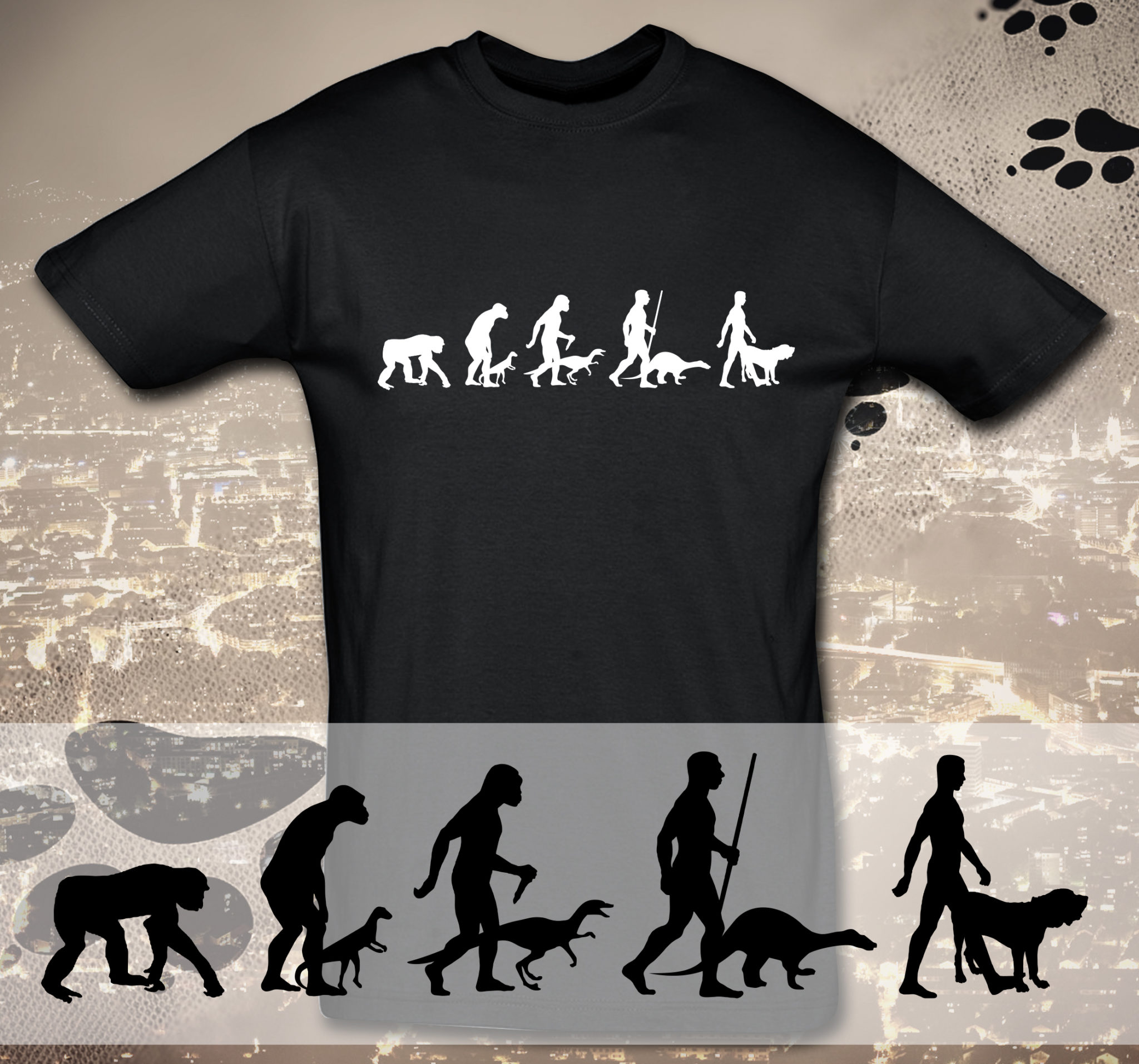 T-Shirt Evolution Mastino Napoletano