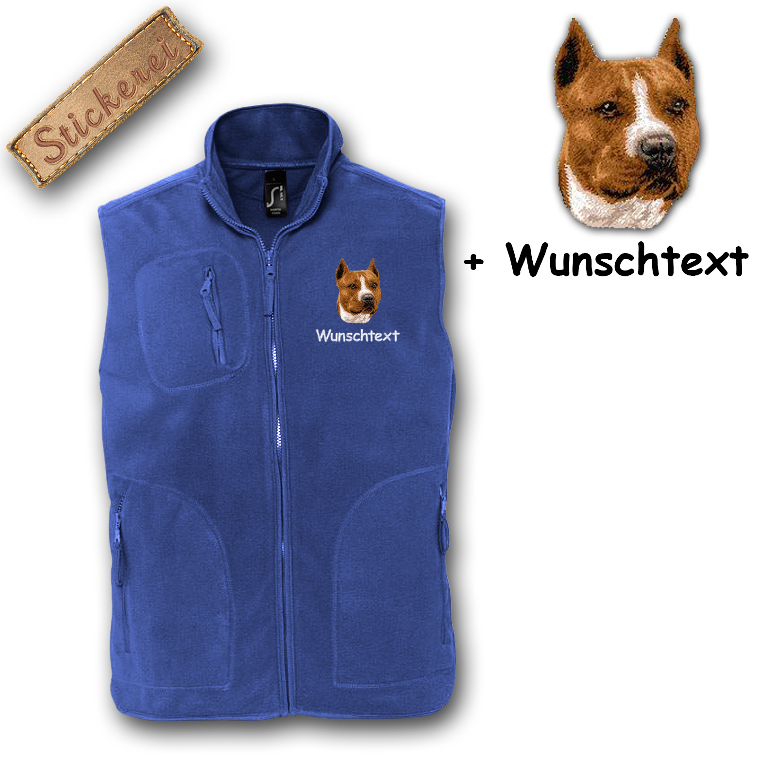 Fleeceweste Staffordshire Terrier – Bild 2