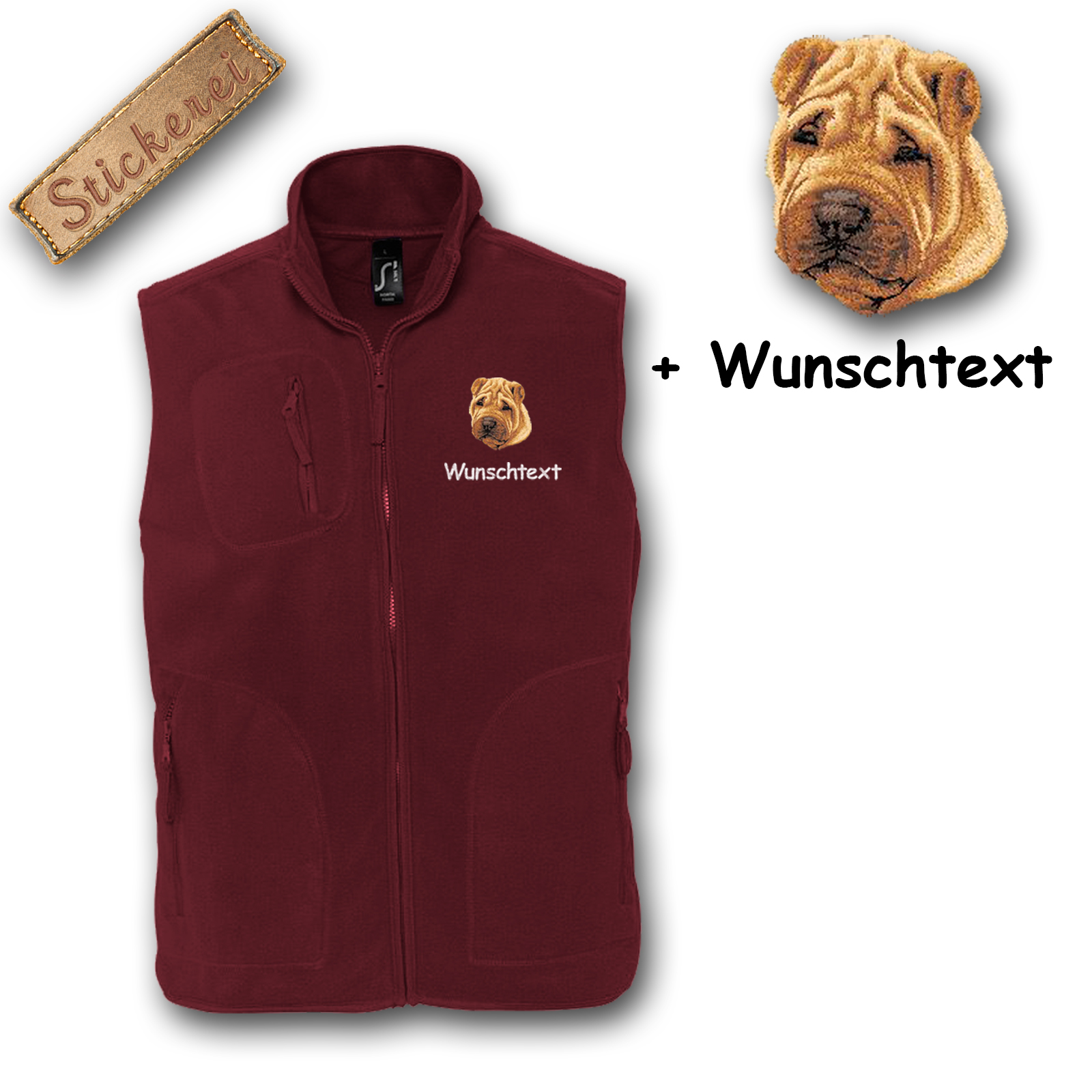 Fleeceweste Shar-Pei – Bild 3