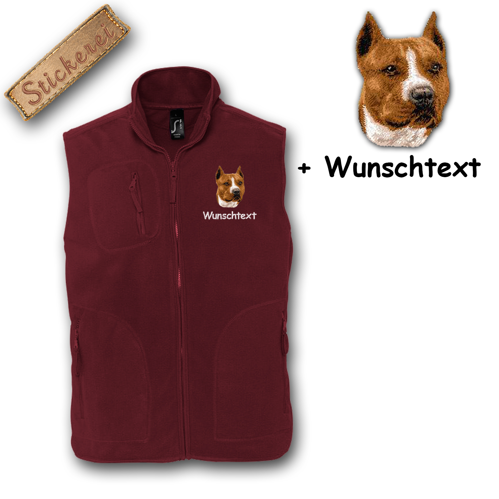 Fleeceweste Staffordshire Terrier – Bild 7
