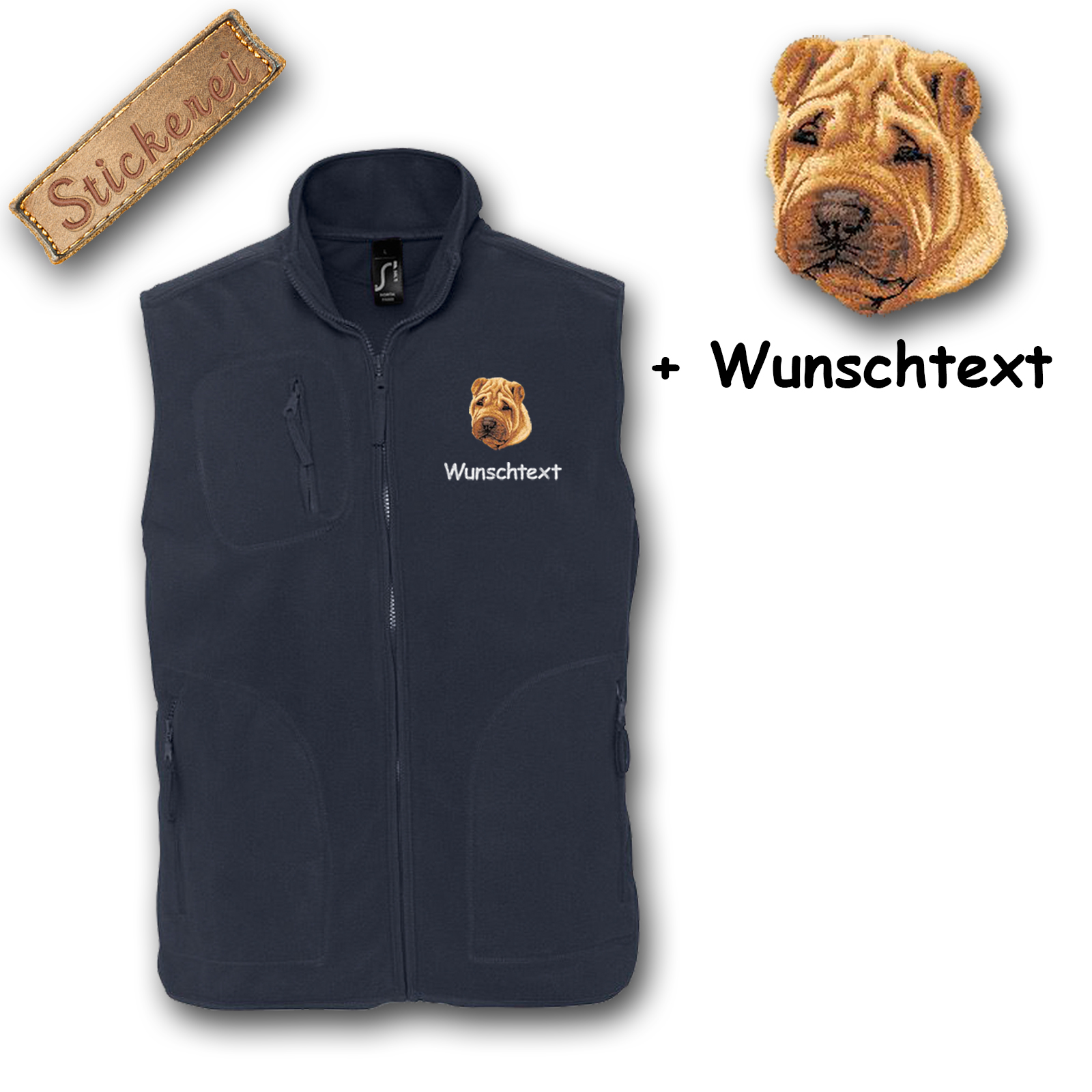 Fleeceweste Shar-Pei – Bild 4