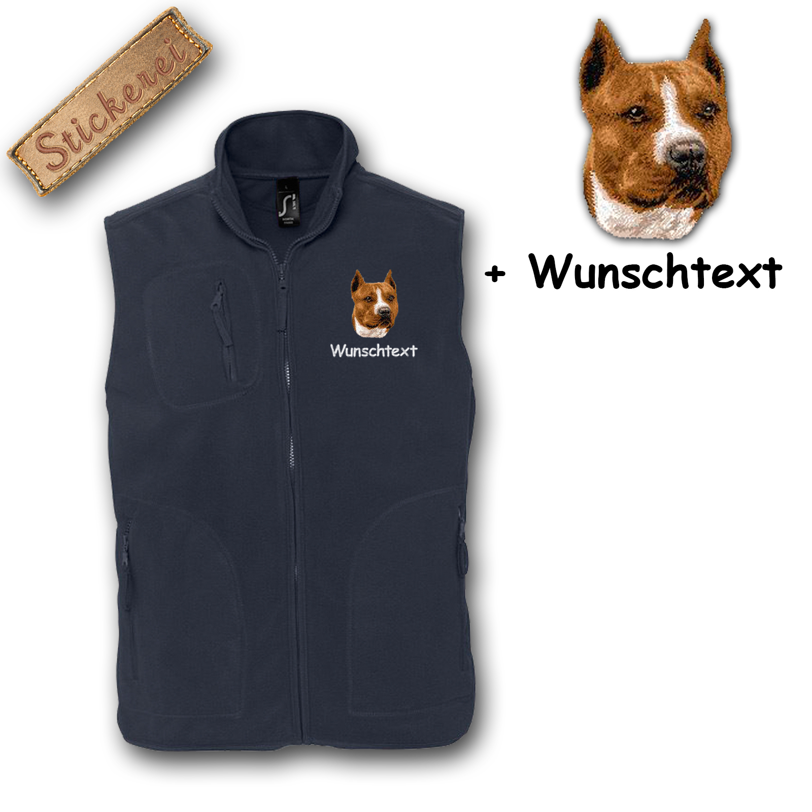 Fleeceweste Staffordshire Terrier – Bild 6