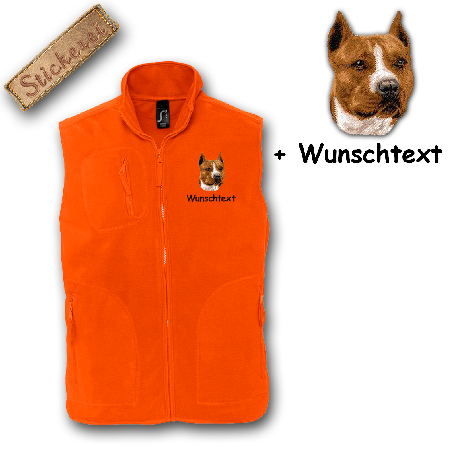 Fleeceweste Staffordshire Terrier – Bild 5
