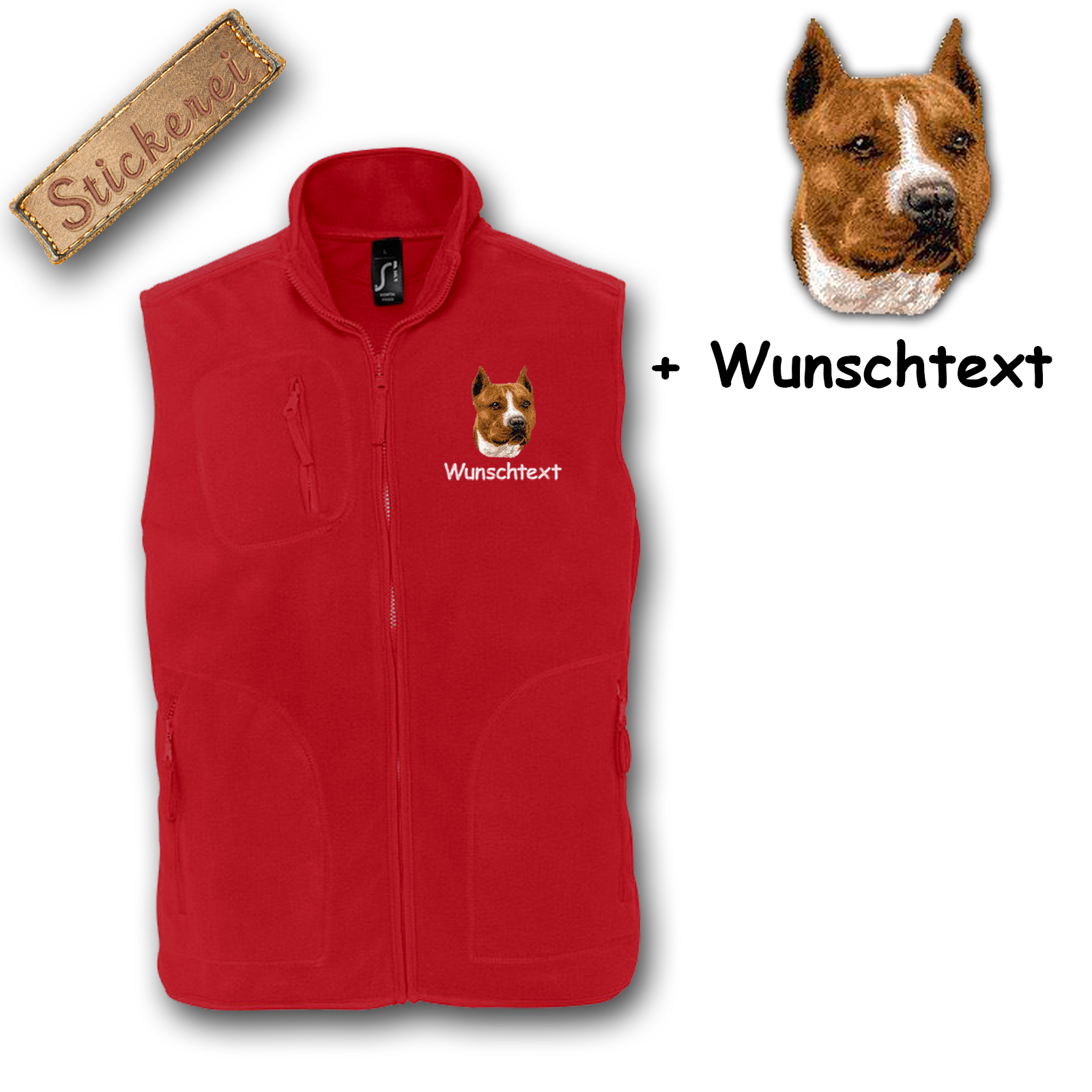 Fleeceweste Staffordshire Terrier – Bild 4